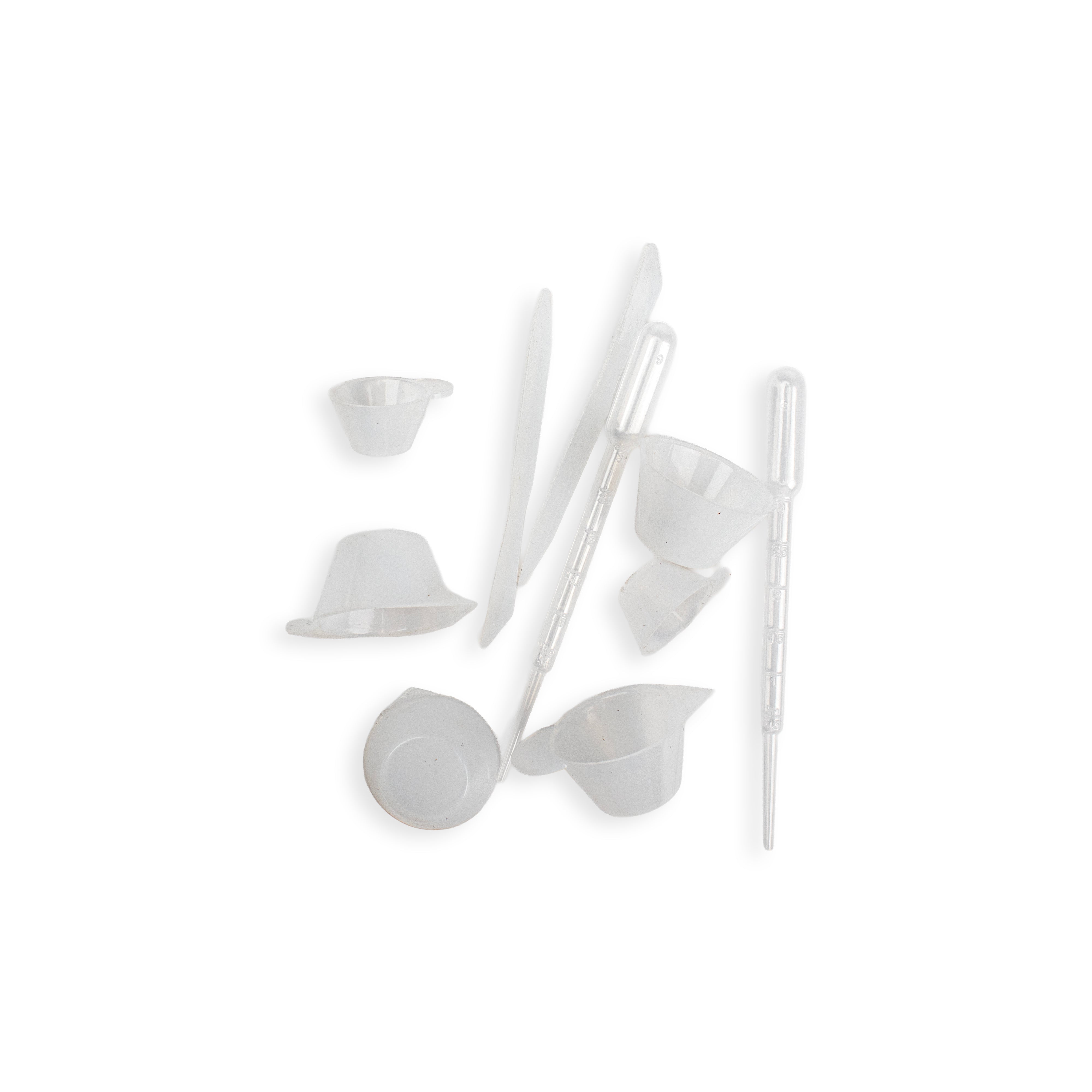 Silicone Mould Assorted Cups Sticks with Droppers 10pc Set