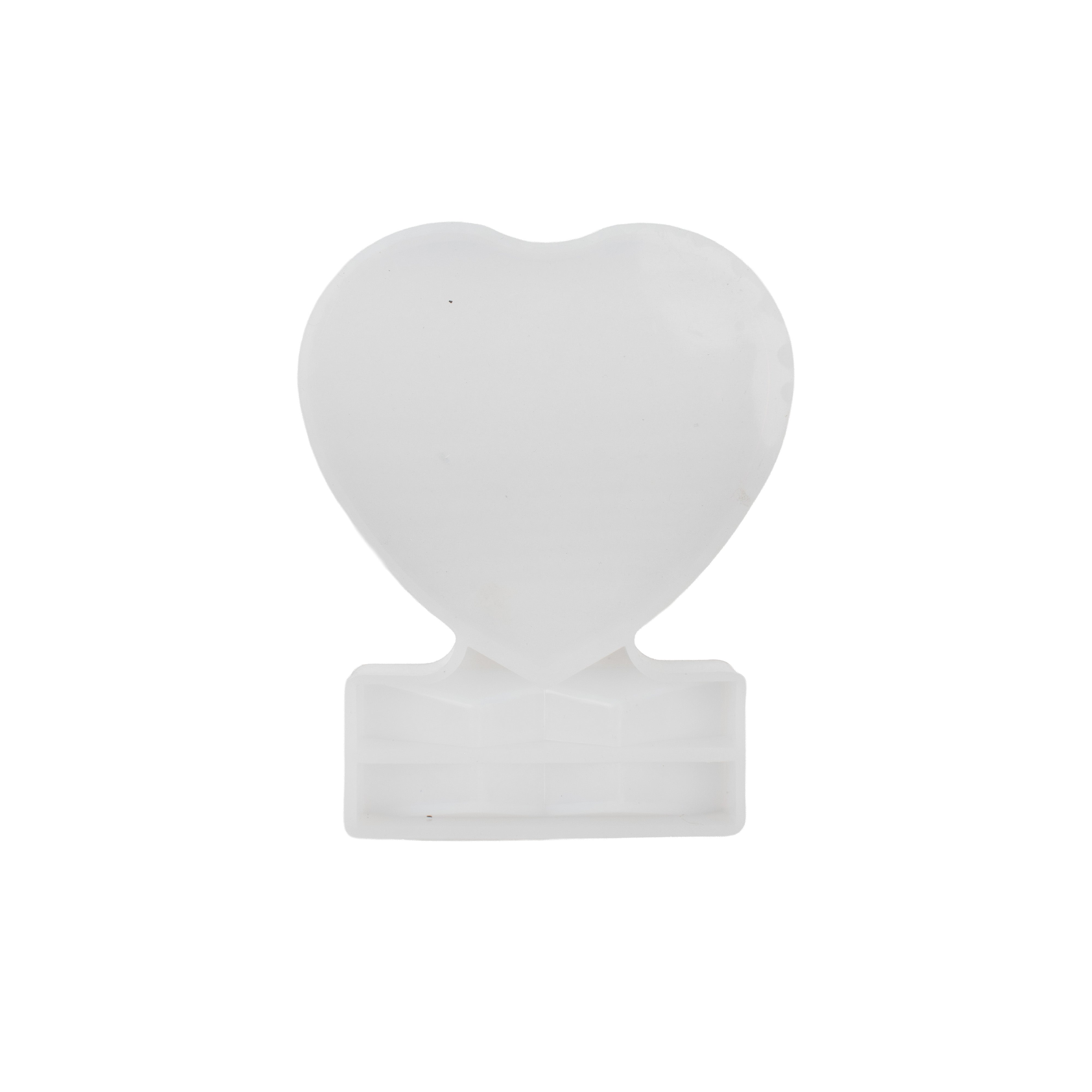 Silicone Mould Heart with frame 1pc