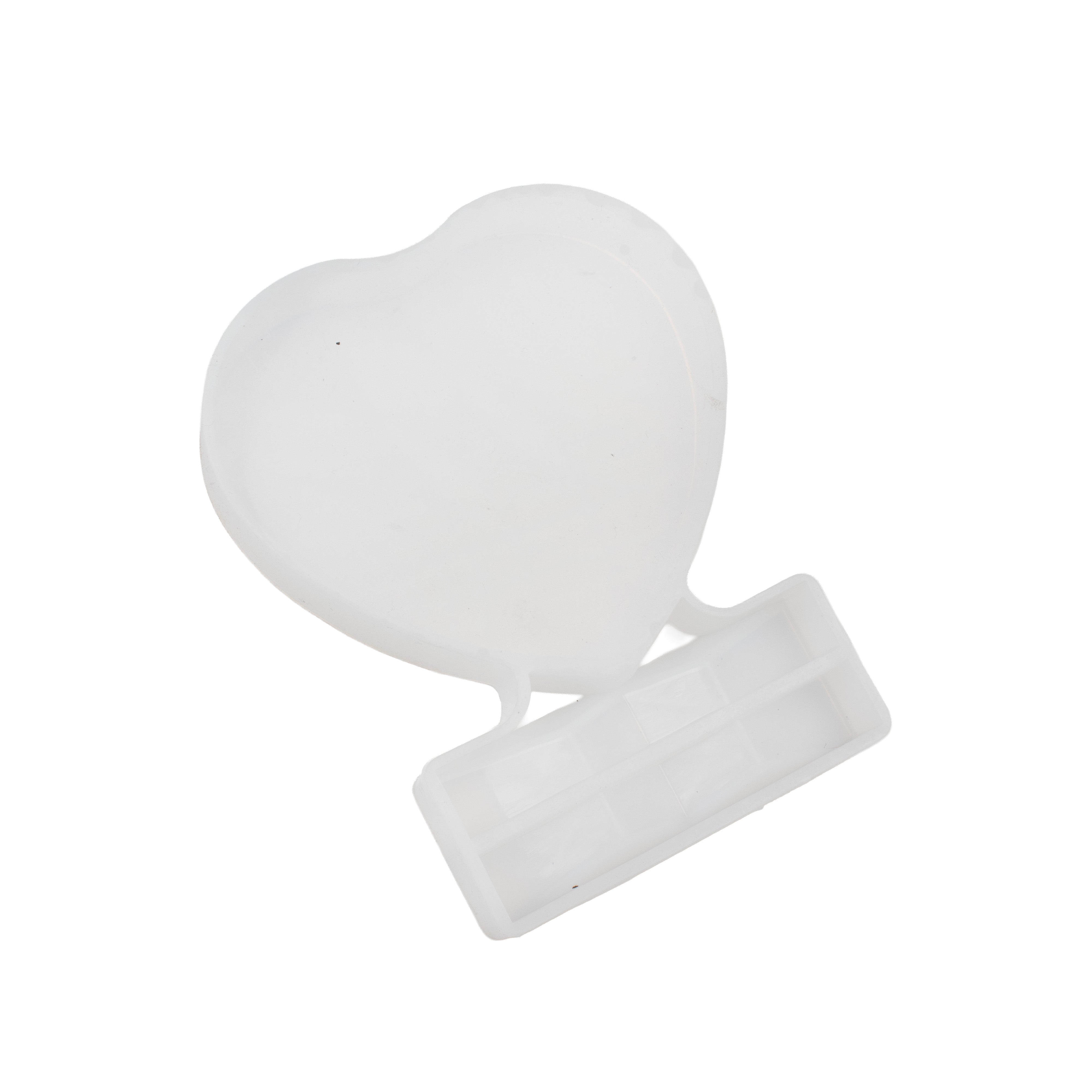 Silicone Mould Heart with frame 1pc