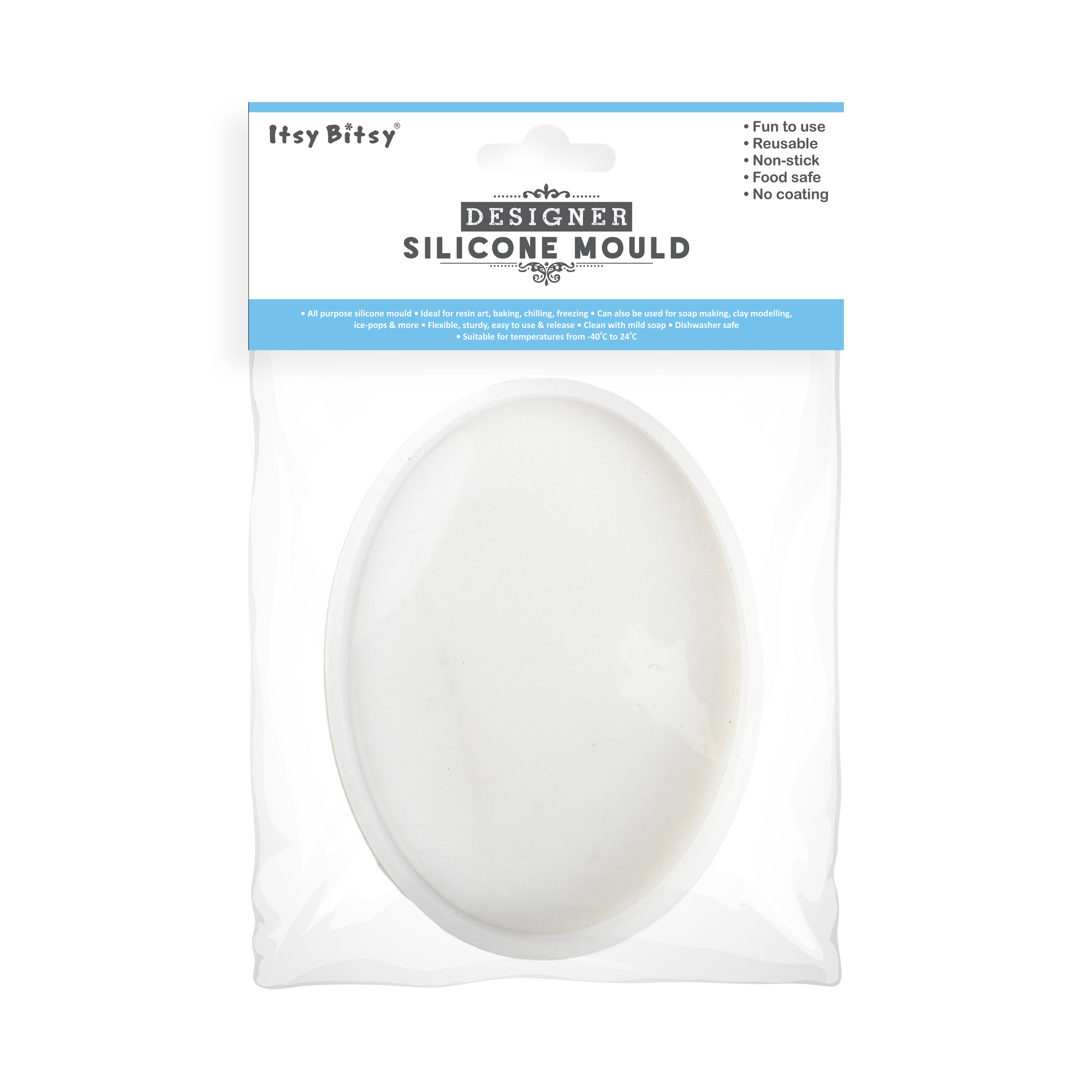 Silicone Mould Oval 15 X 11cm X D1.2cm 1pc