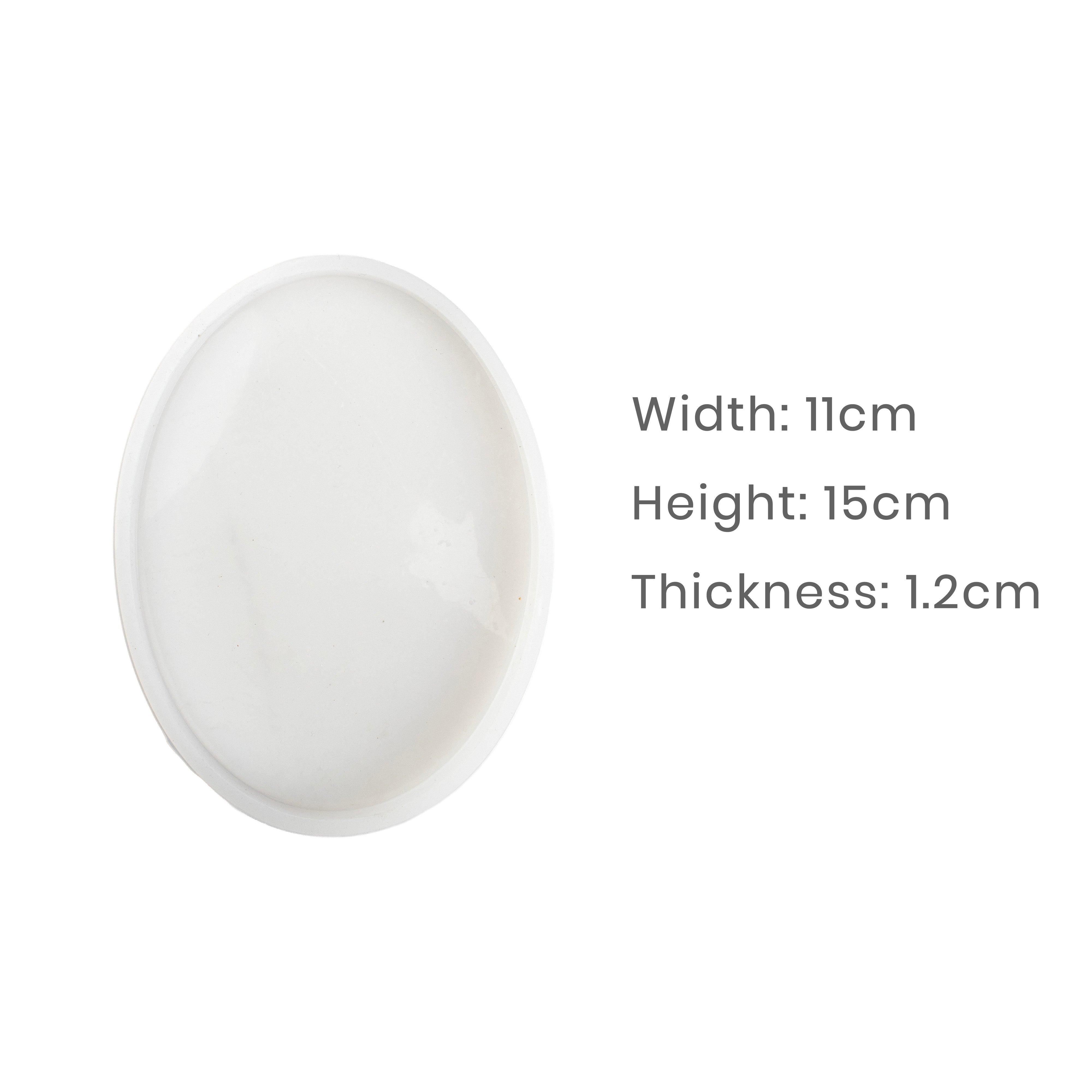 Silicone Mould Oval 15 X 11cm X D1.2cm 1pc