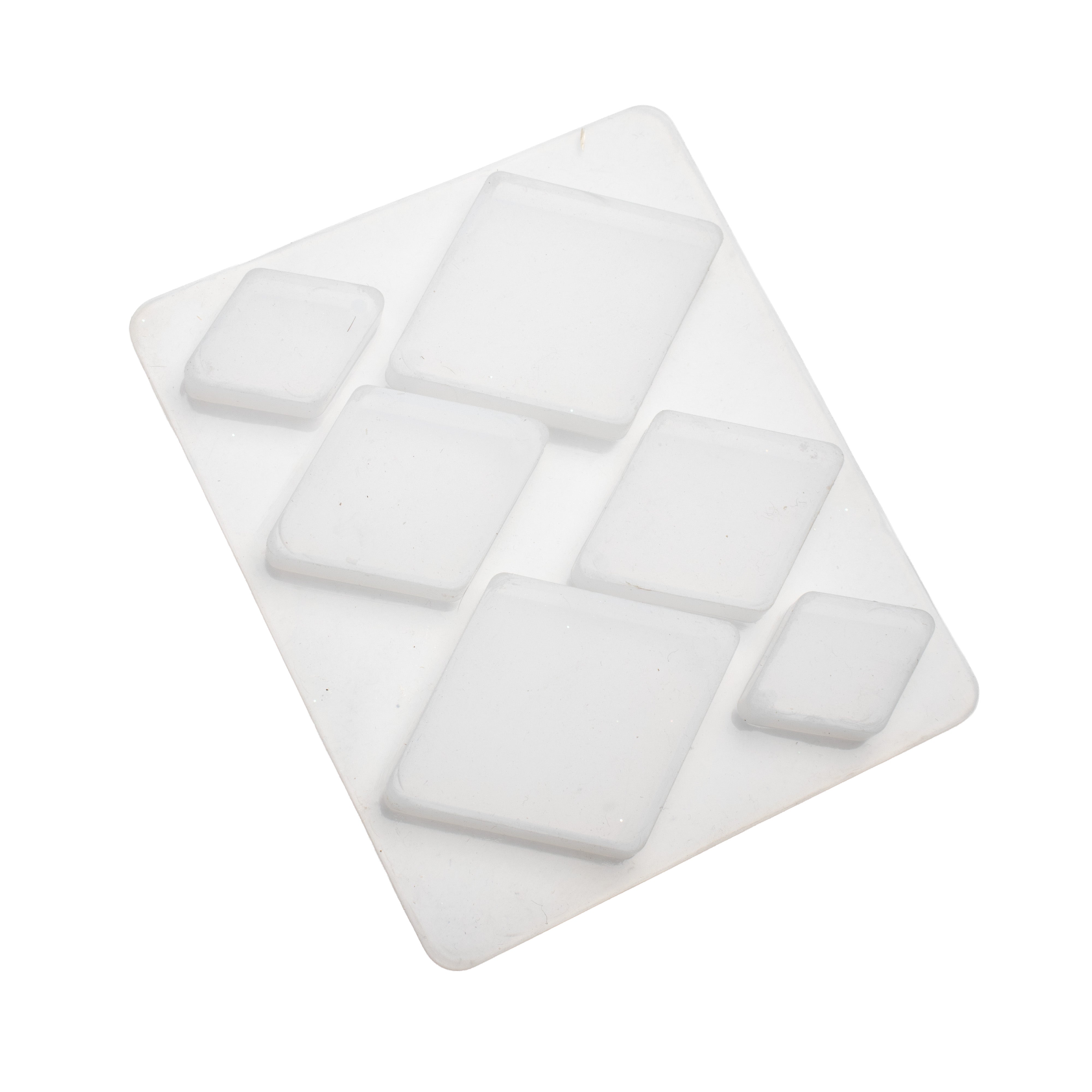 Silicone Mould Assorted Rhombus 6 cavity 10.8 X 8.6cm X D6mm 1pc