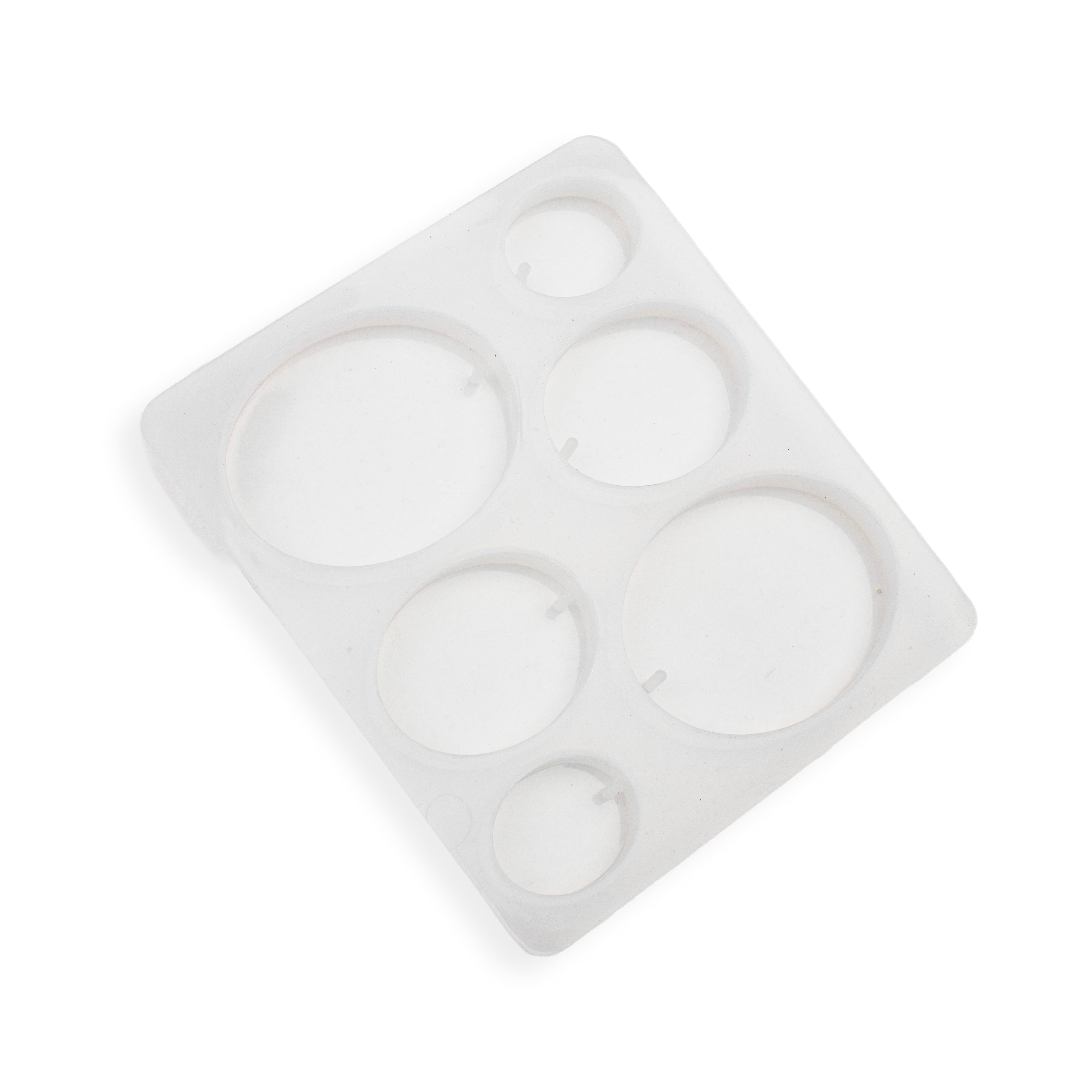 Silicone Mould Assorted Oval 6 cavity 10.7 X 7.9cm X D6mm 1pc