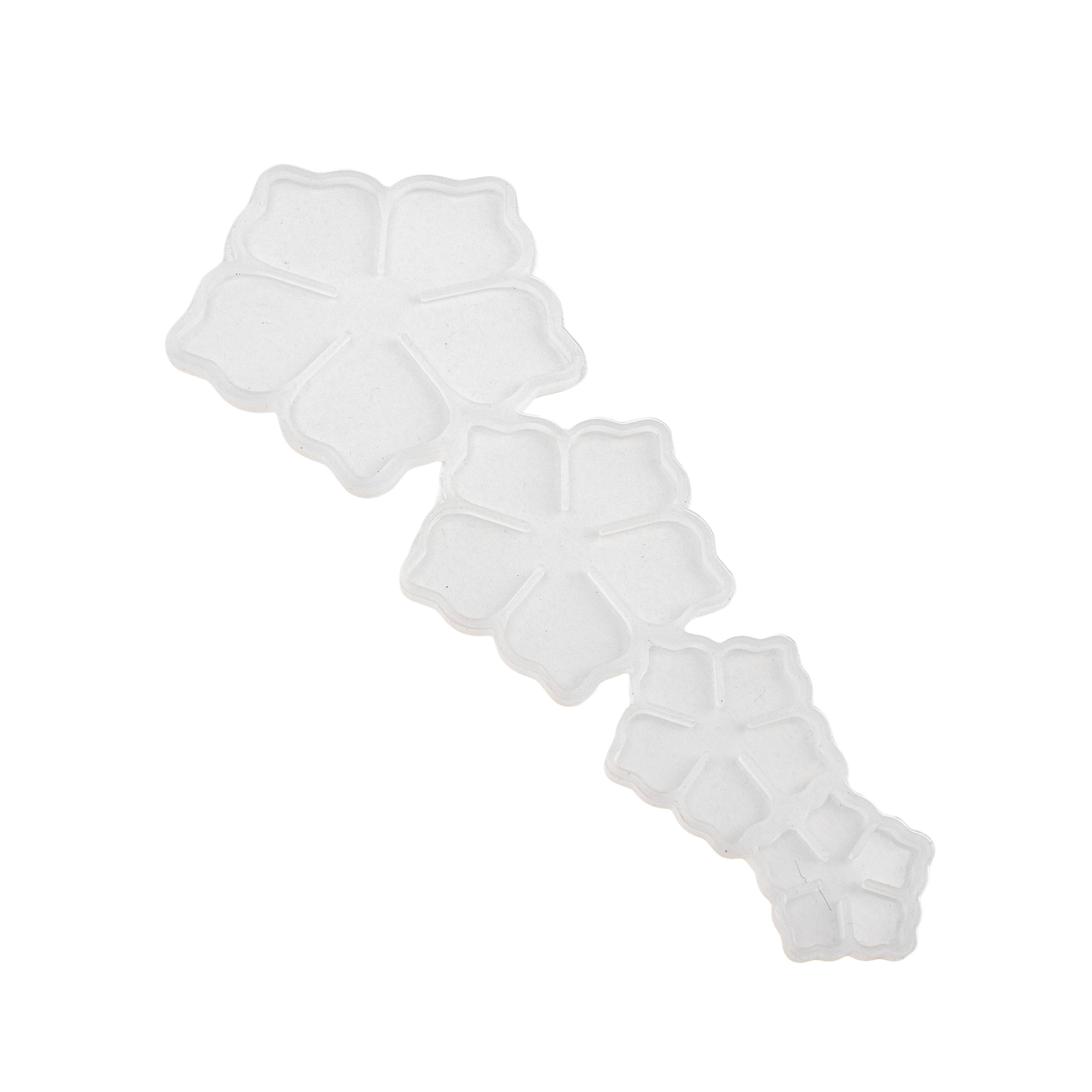 Silicone Mould 4 In 1 Flower Mould 4 X 43X 32 X 21.5 X 1.5Inch 1pc
