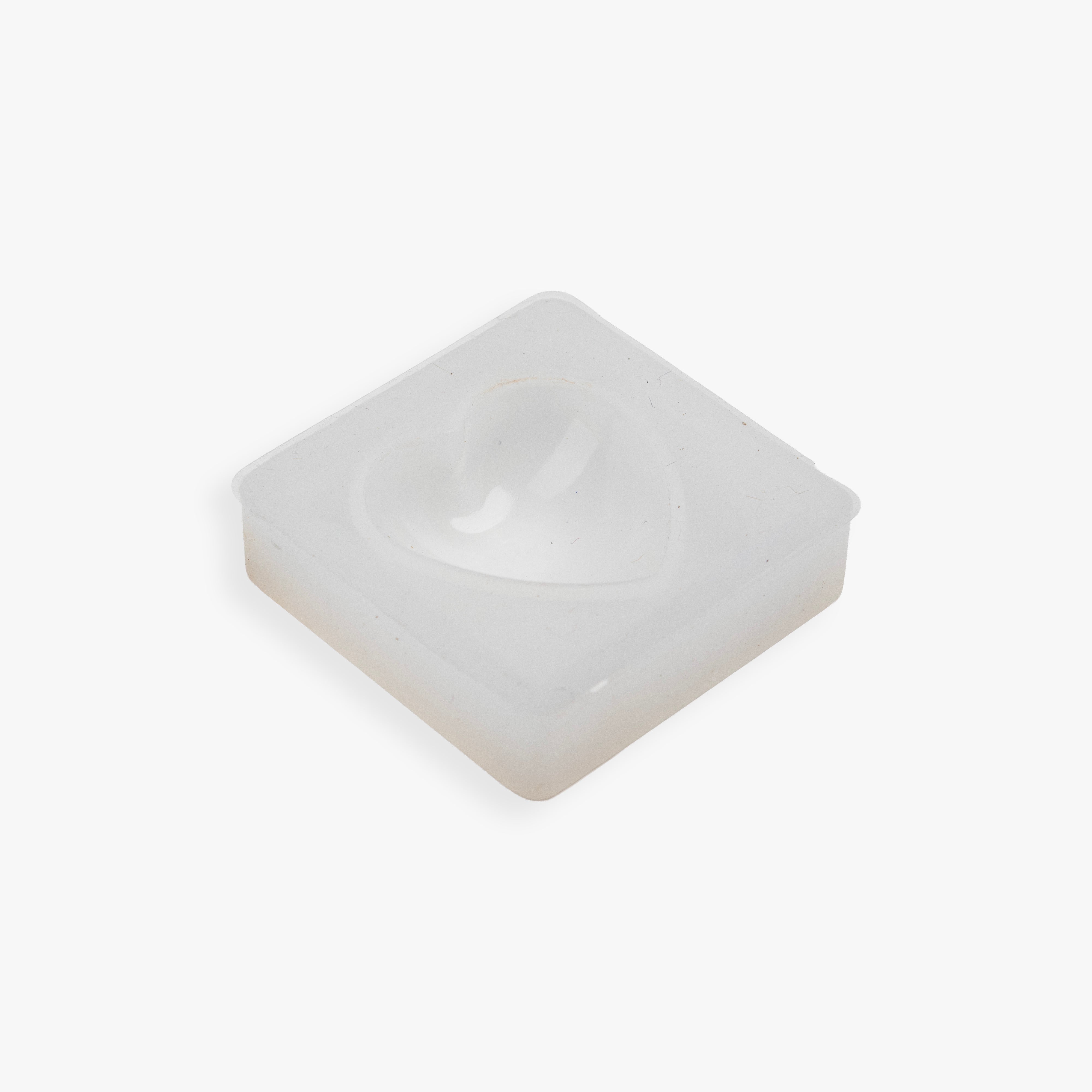 Silicone Mould Heart Locket 3.3 X 3.3cm X D6mm 4pc Set
