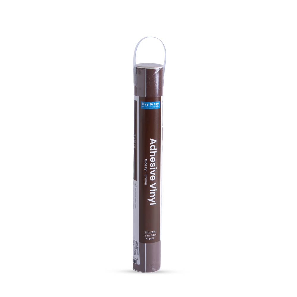 Vinyl Glossy Brown 12Inch X 2ft 1Roll
