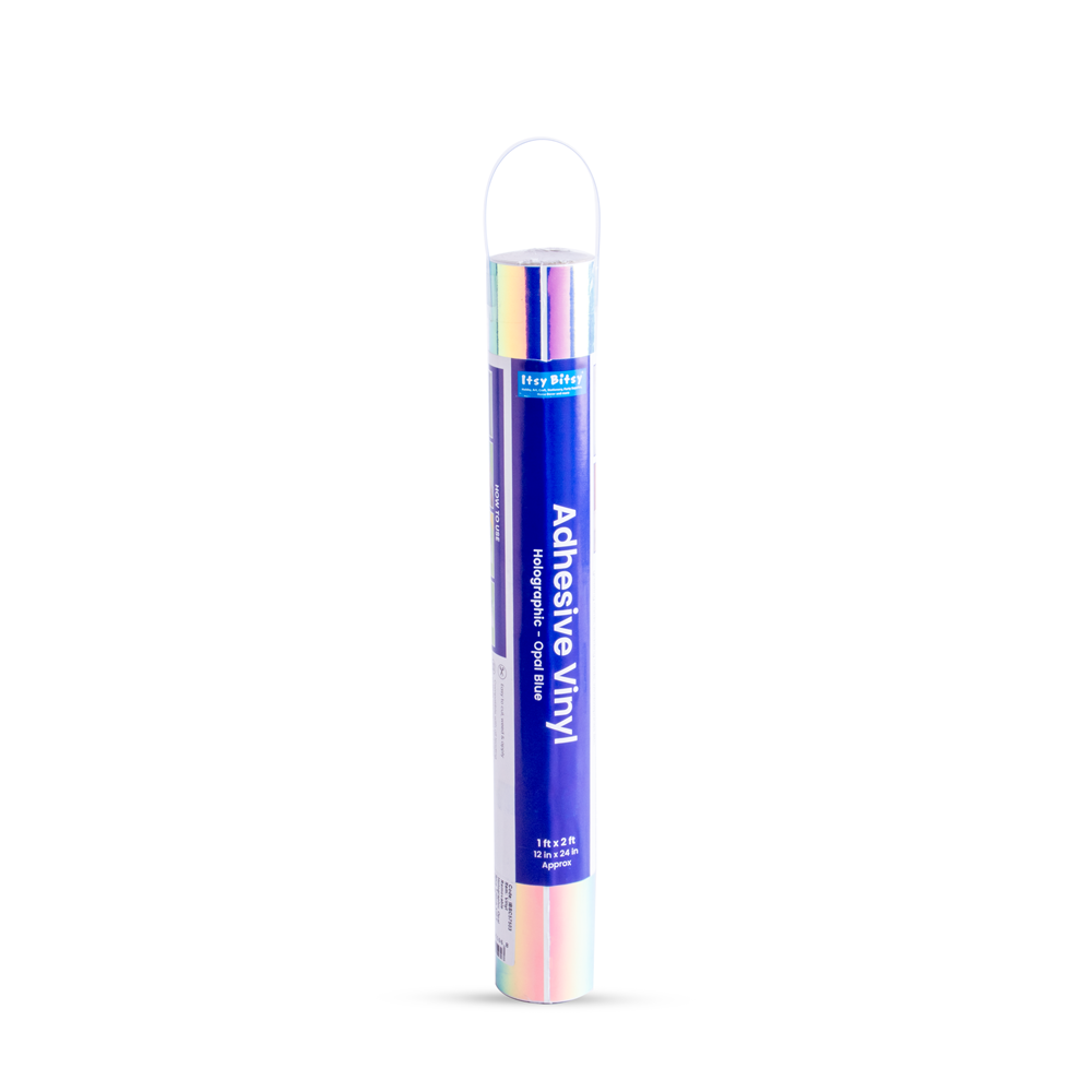 Vinyl Holographic Opal Blue 12Inch X 2ft 1Roll