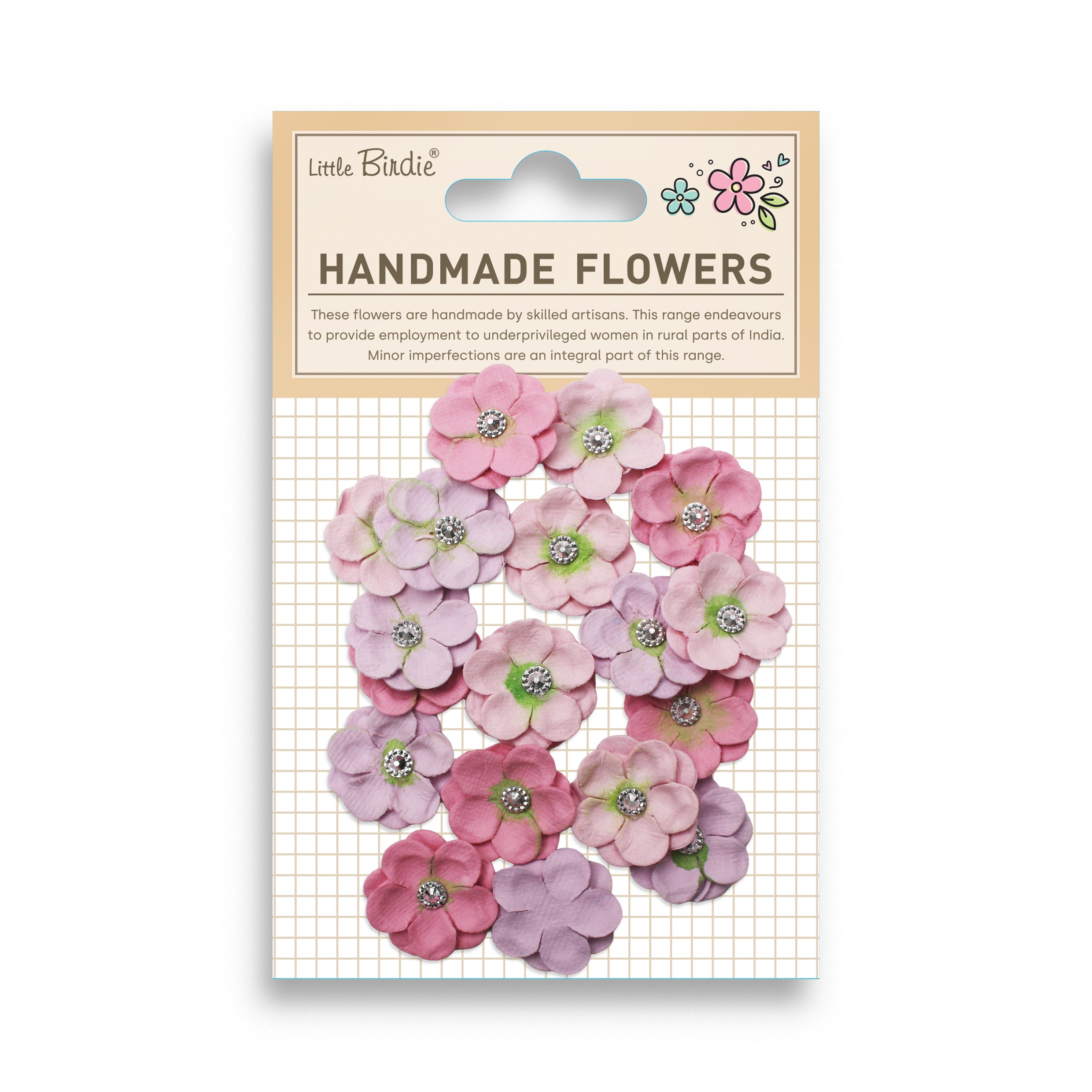Handmade Flowers Twinkle Lavender Vibes 20Pc