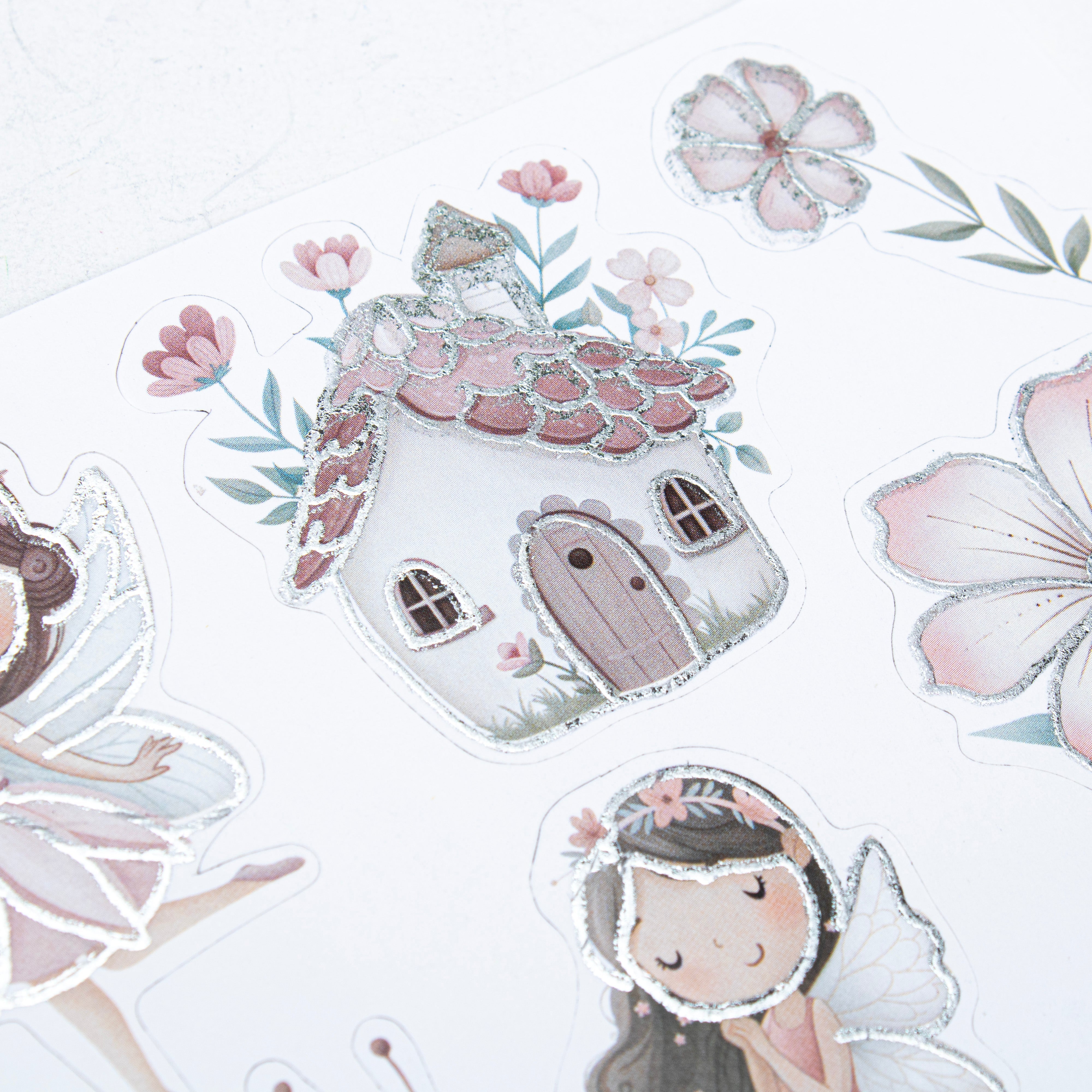 Peel off Foil Sticker Flora Fairy Approx 12.20 X 5.11cm 1 Sheet