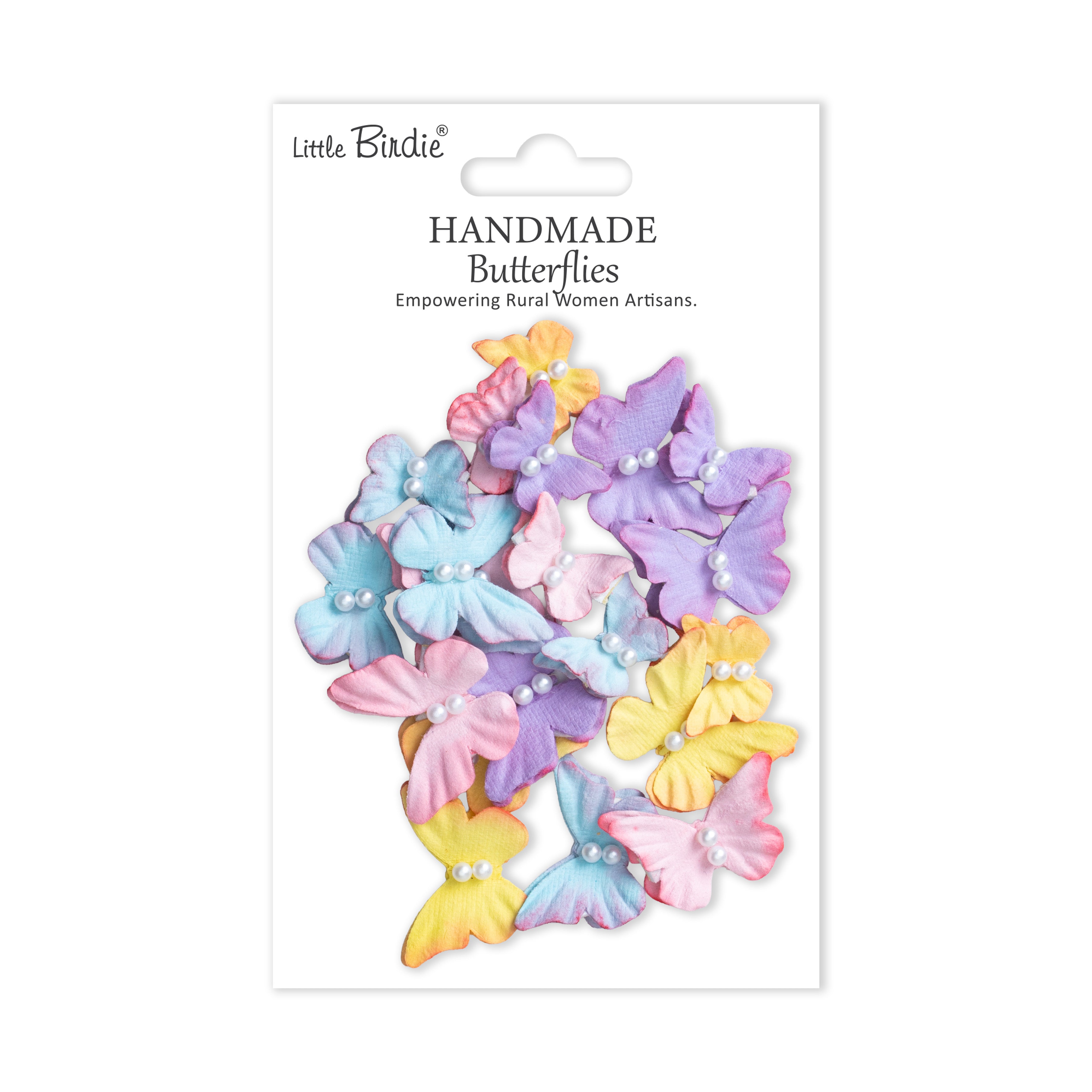 Handmade Flowers Dreamy Flutter Sunny Orchid 20pc