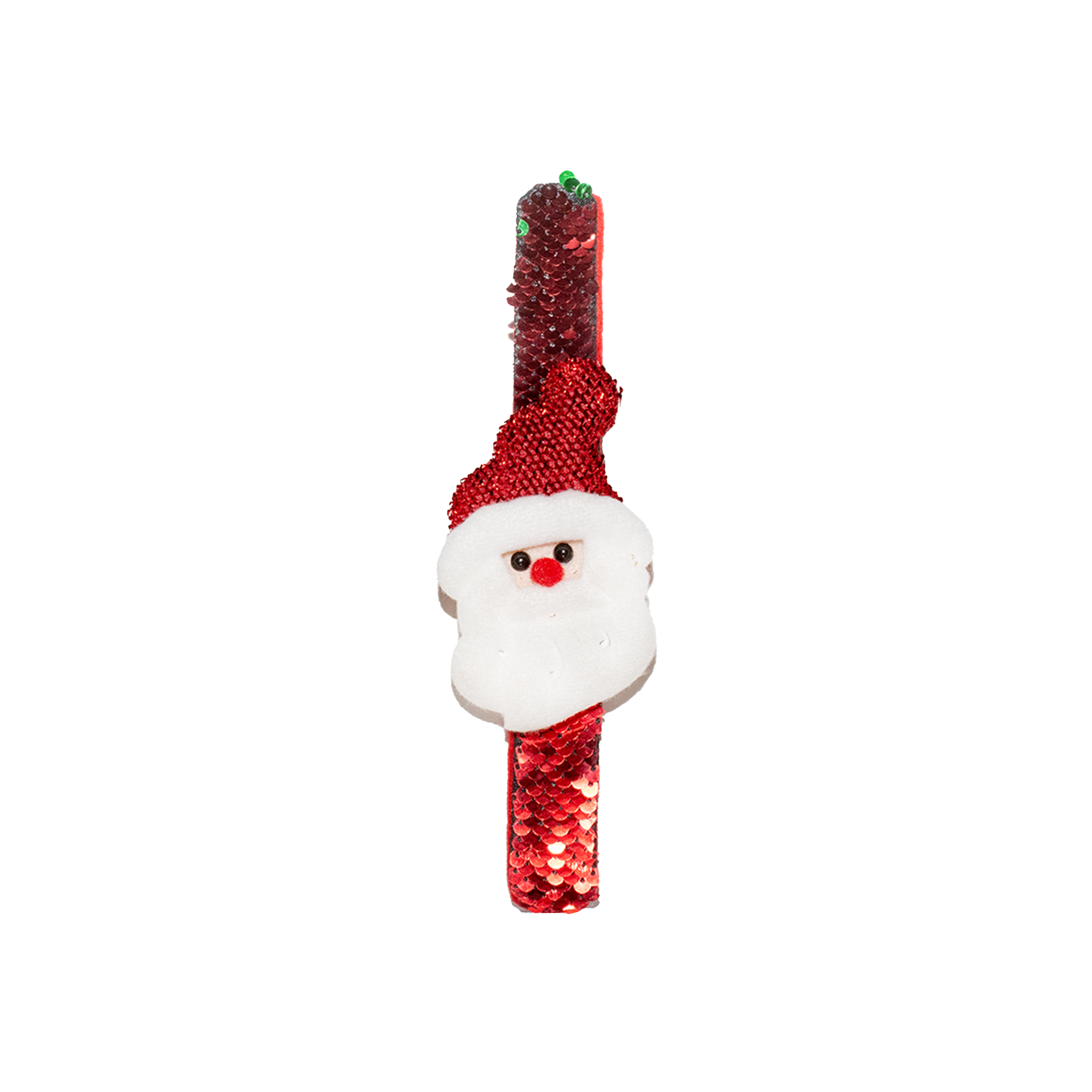 Christmas Wrist Band Reversible Sequins With Santa Asstorted 8.5Inch 1pc