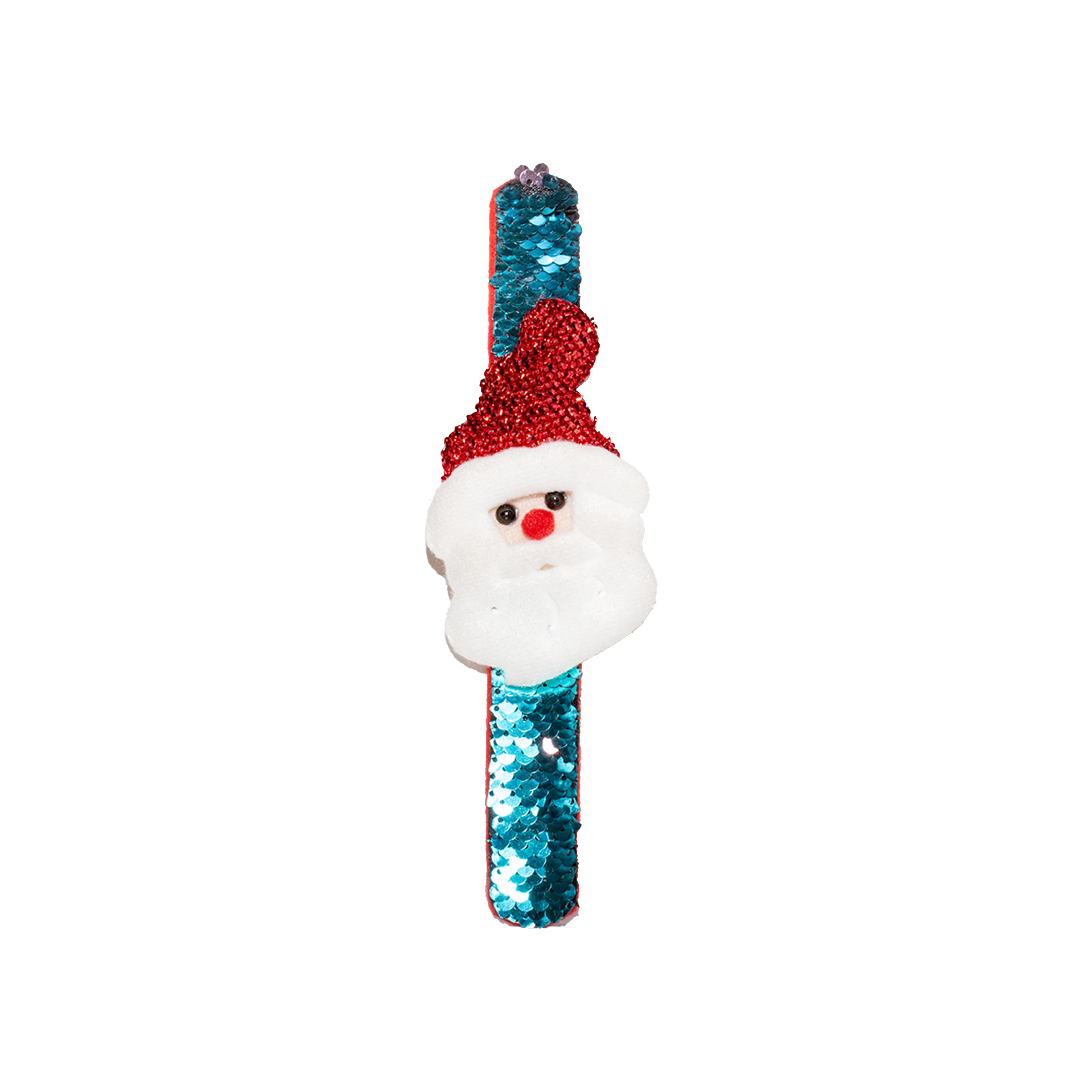 Christmas Wrist Band Reversible Sequins With Santa Asstorted 8.5Inch 1pc