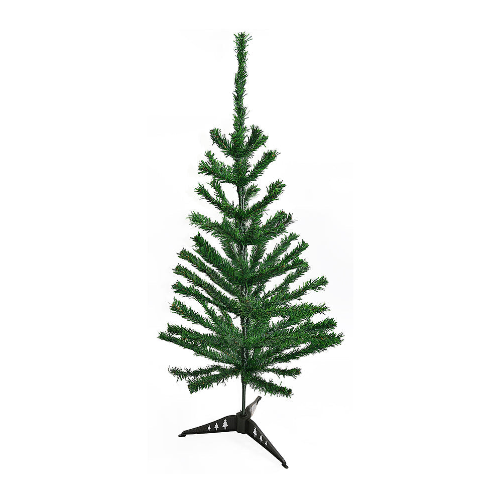 4 Feet - Christmas Tree With Plastic Stand  (Ornaments Combo)