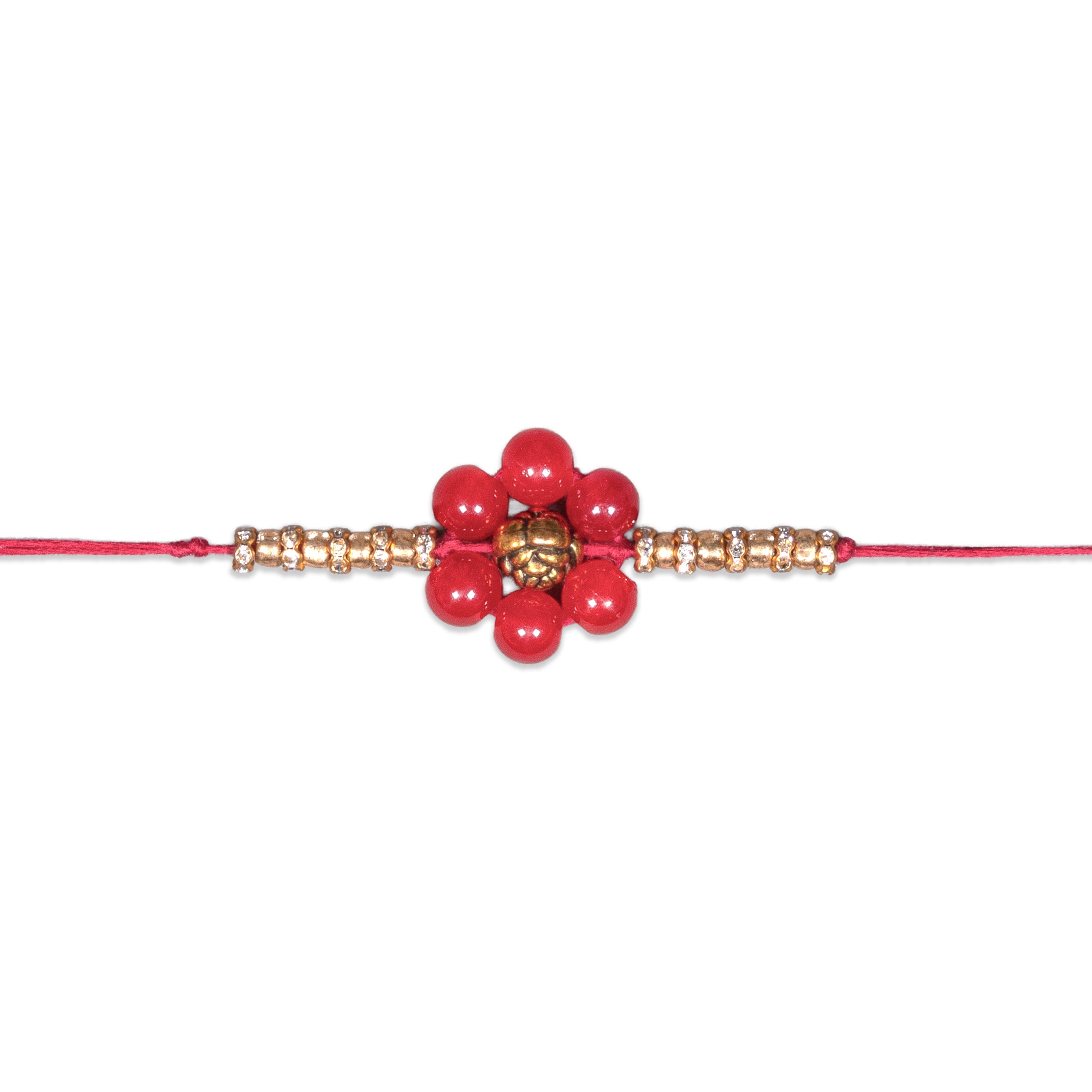Handmade Rakhi - Golden Cherry 1pc