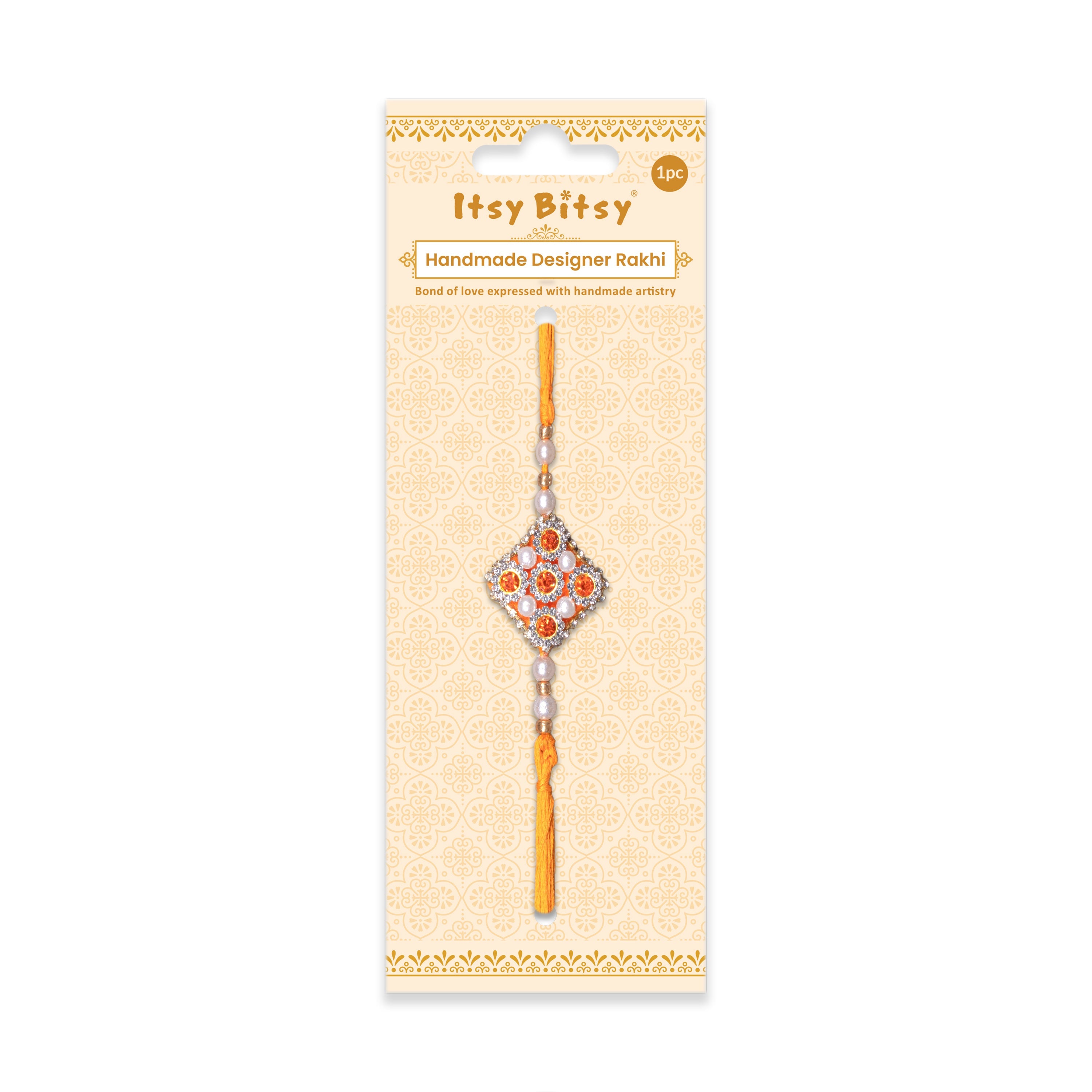 Handmade Rakhi - Jewel Radiance 1pc