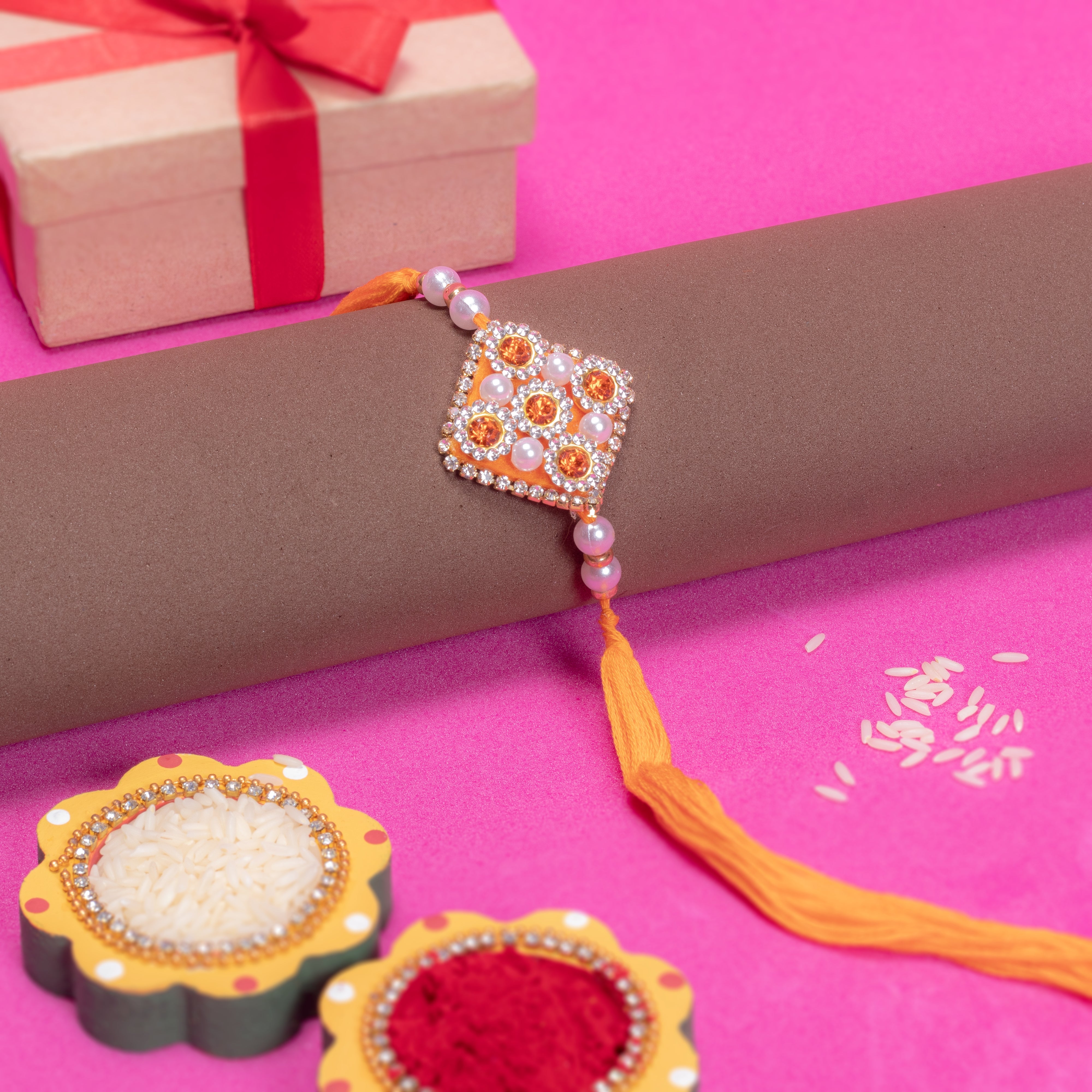 Handmade Rakhi - Jewel Radiance 1pc