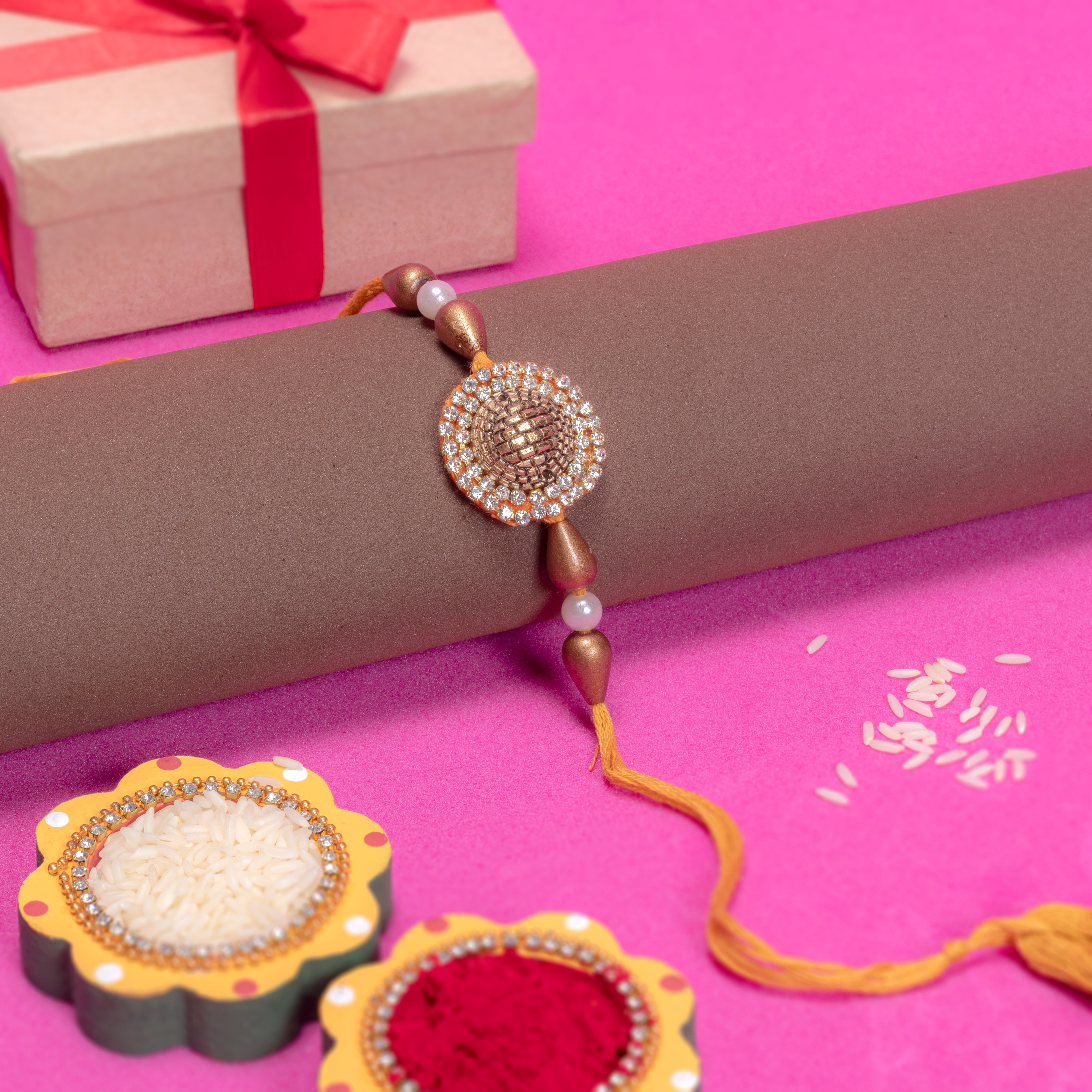 Handmade Rakhi - Jewel Sparkle
1 pc