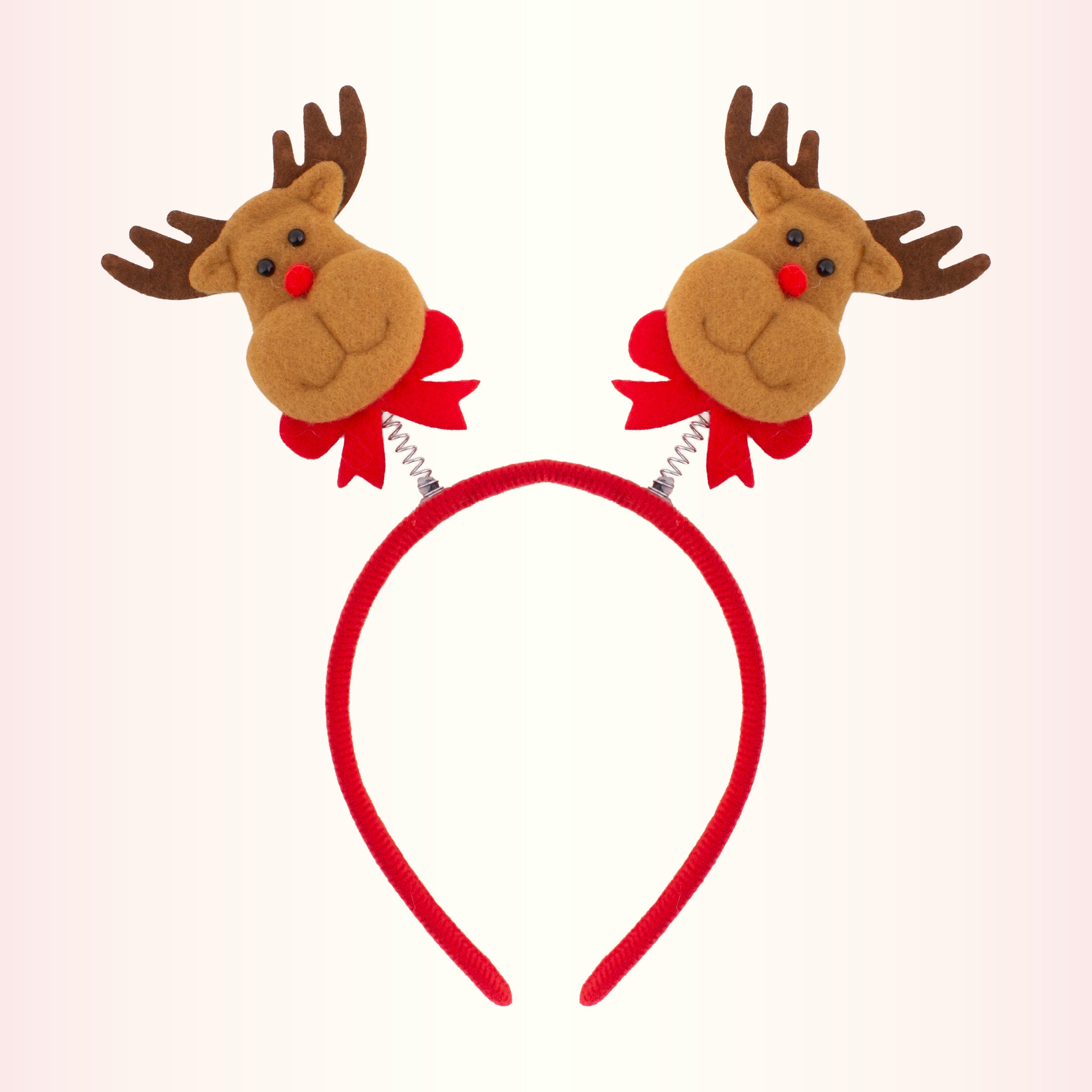 Christmas Reindeer Hairband Red 1pc