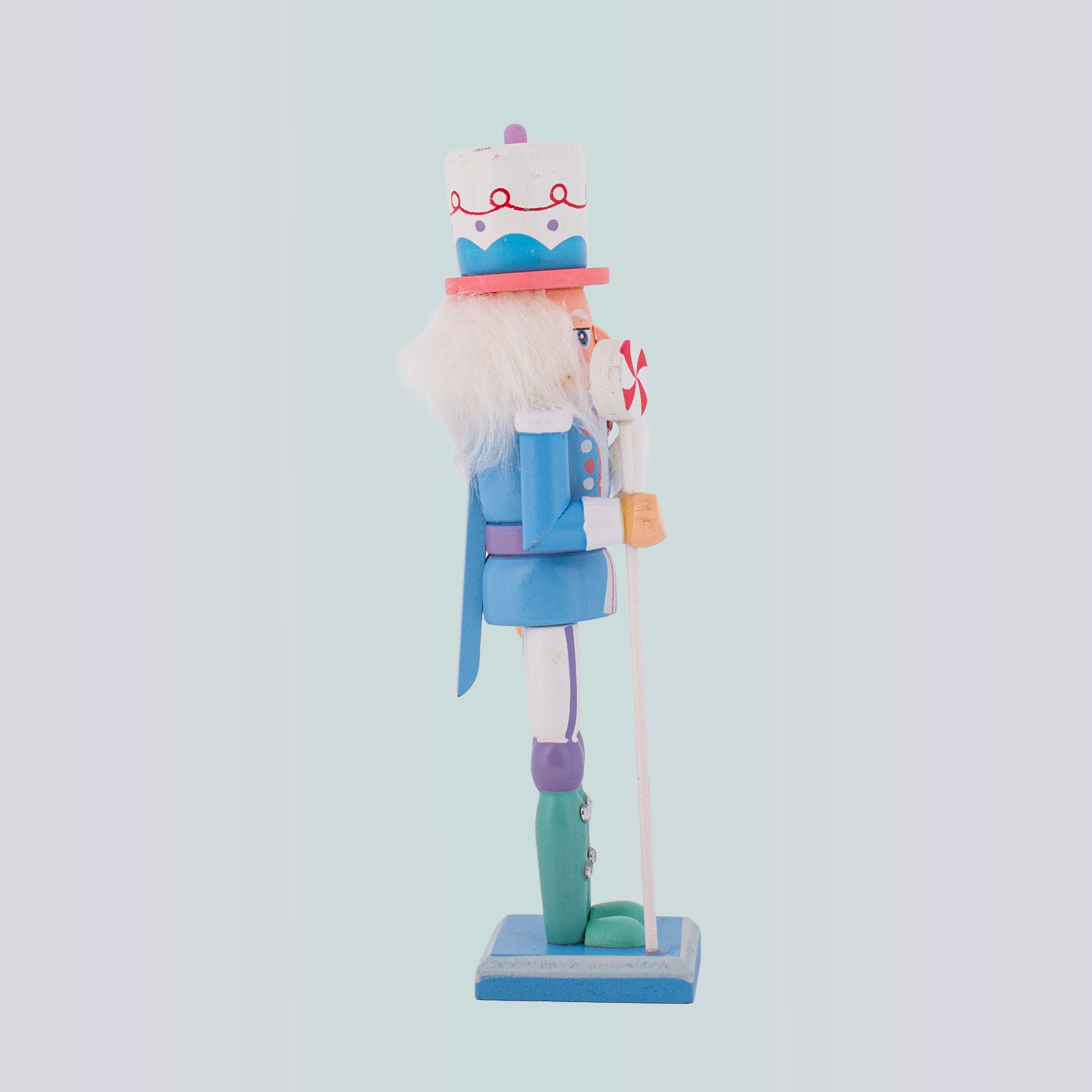 Nutcracker Soldier Ornament Pastel Blue 7inch X 2inch 1pc Box