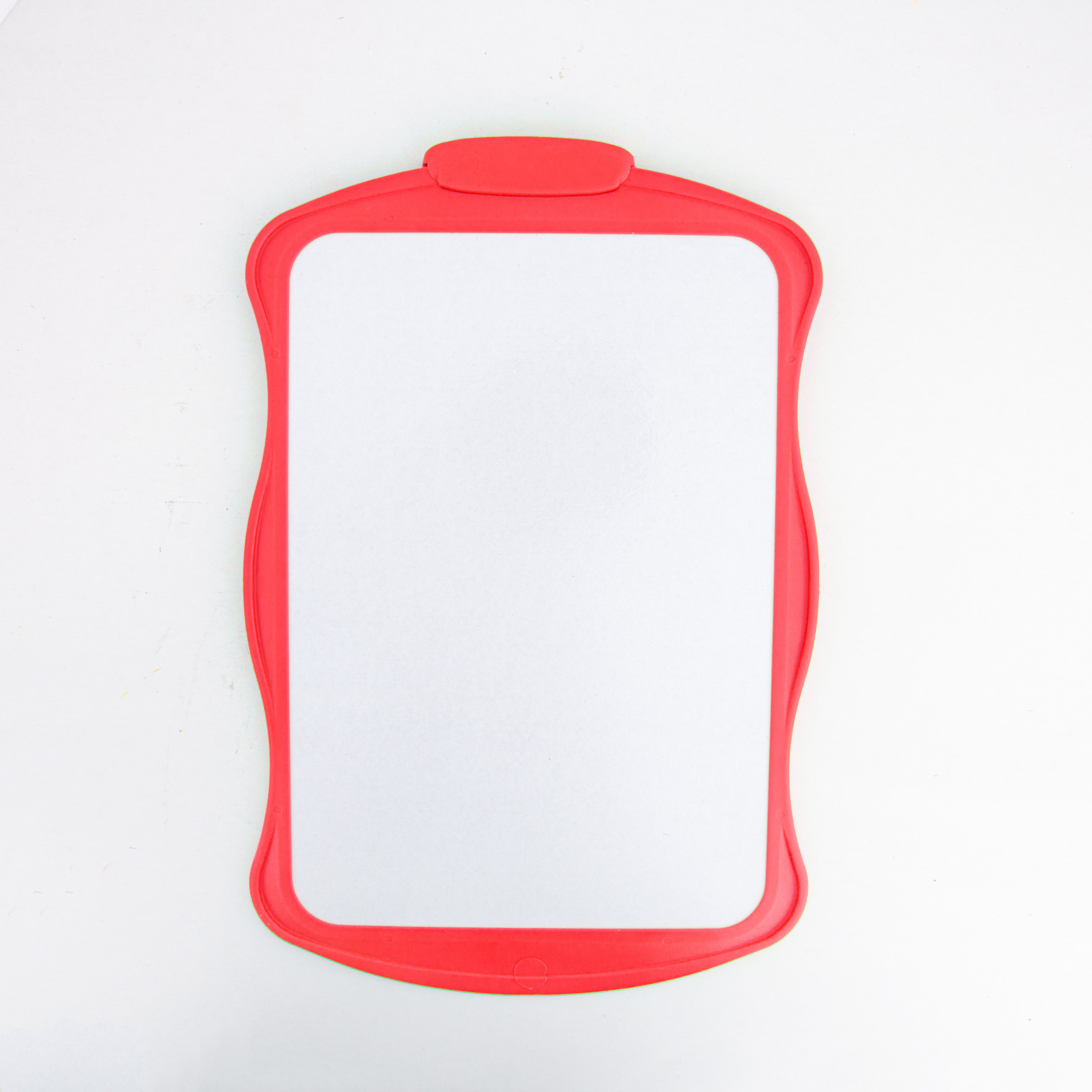 Erasable White Slate Both side Use with Brush & Felt Pen Red 18 X 28cm 1pc