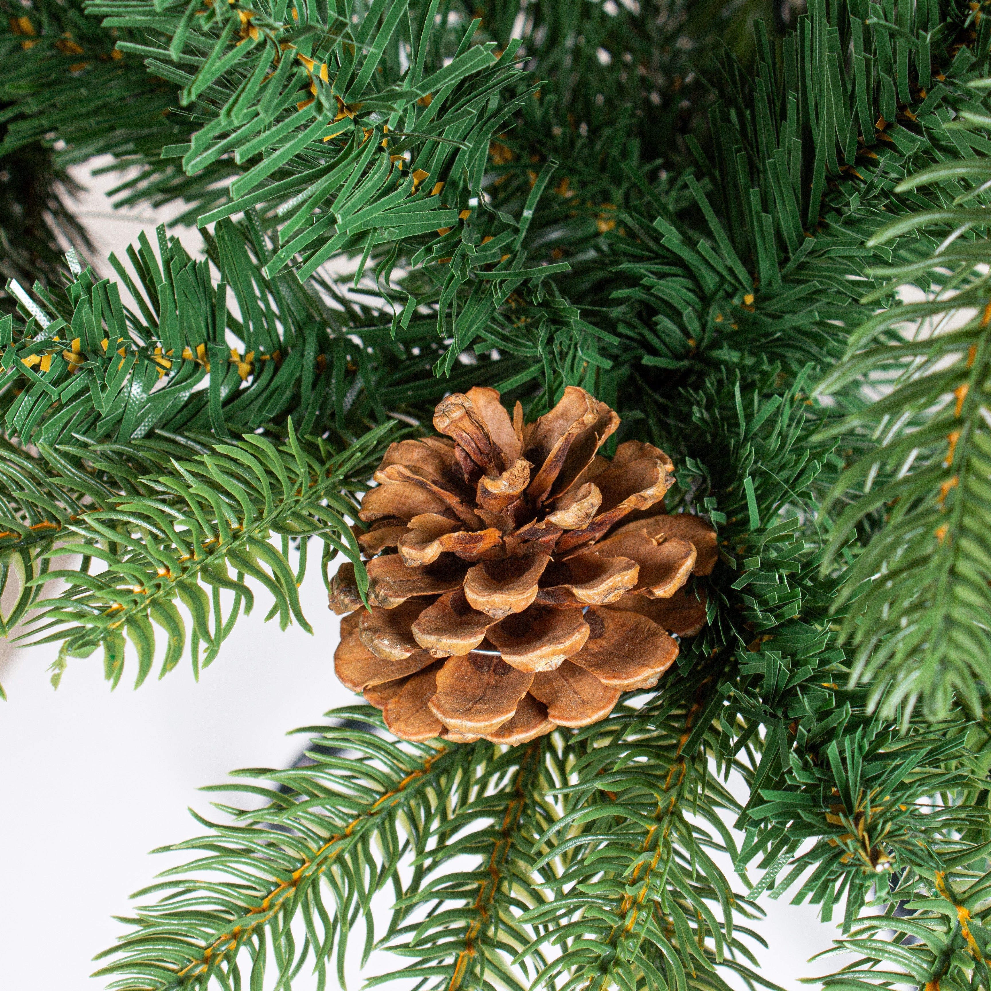 Christmas Deluxe Realistic Tree with Metal Stand Pine Cones & Red Berries 4 Ft (120cm) 1pc