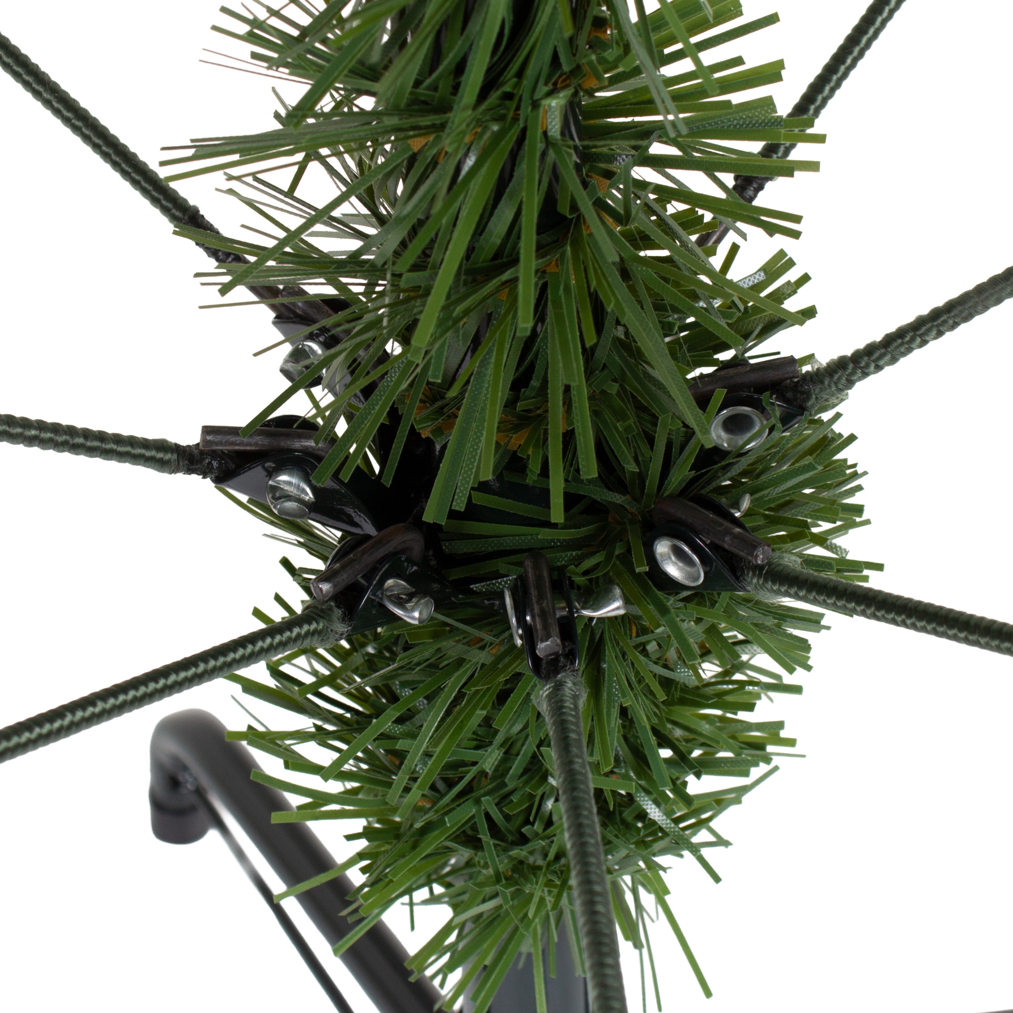 Christmas Deluxe Realistic Tree with Metal Stand Pine Cones & Red Berries 6 Fet (180cm) 1pc