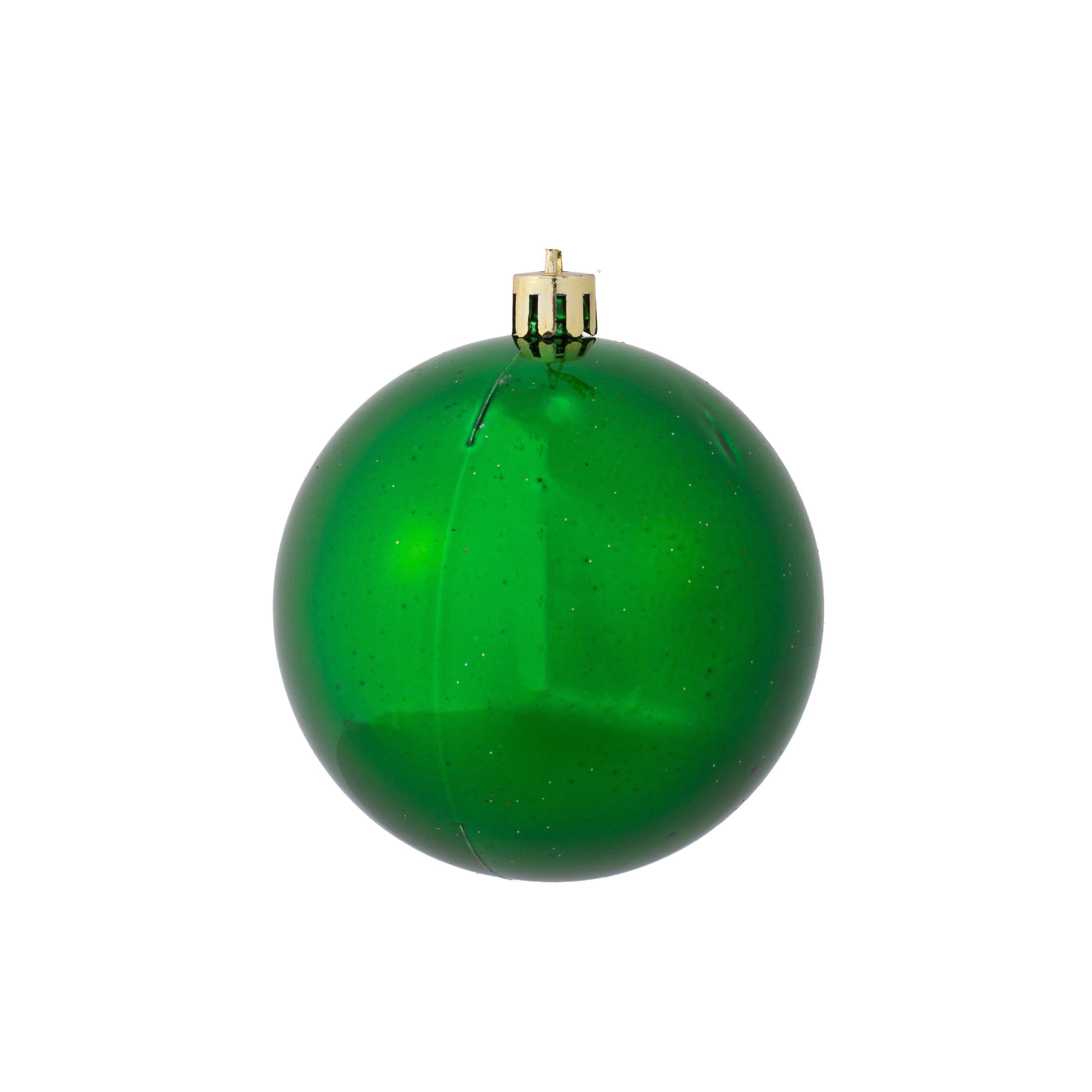 Christmas Decoration Matte Finish, Glitter Bauble Big Assorted colours 8cm 6pcs