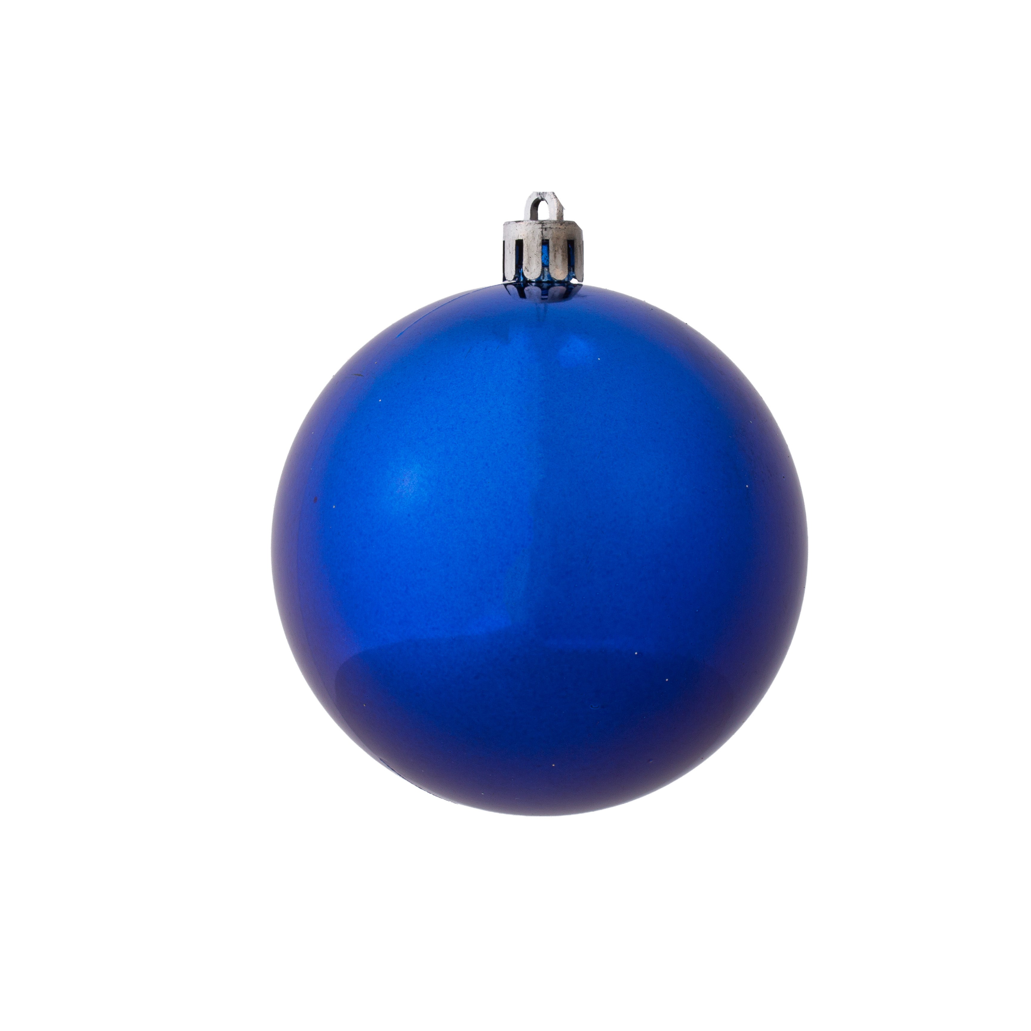 Christmas Decoration Matte Finish, Glitter Bauble Big Assorted colours 8cm 6pcs