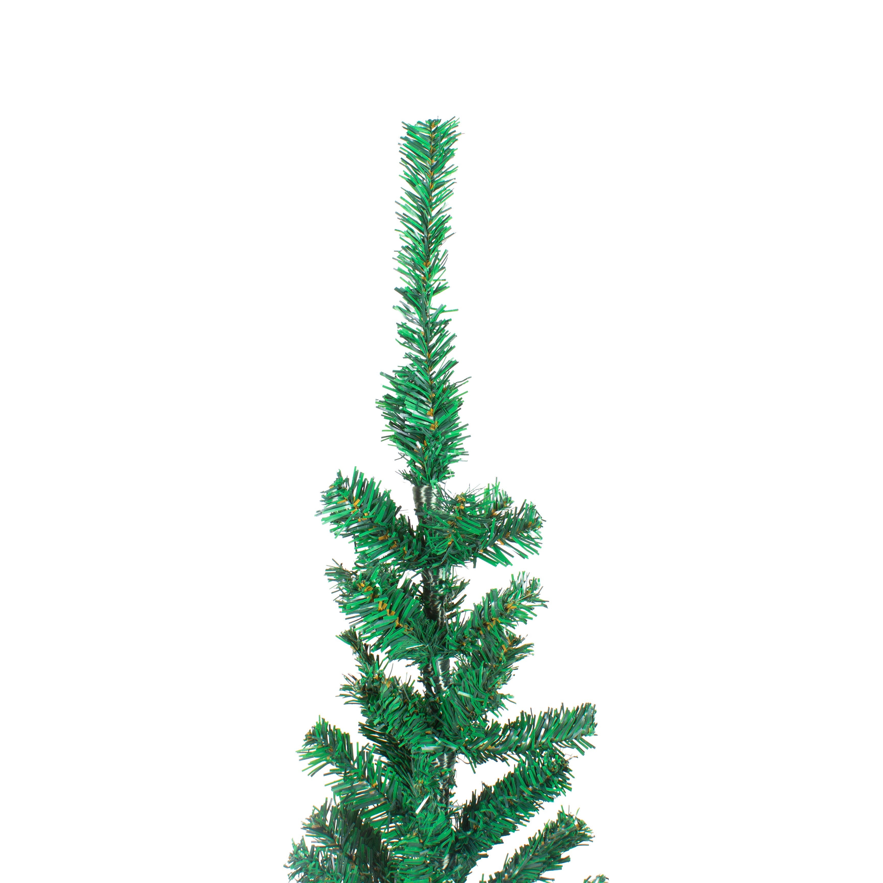 4 Feet - Christmas Festive Tree 100 Branches 1pc  (Ornaments Combo)