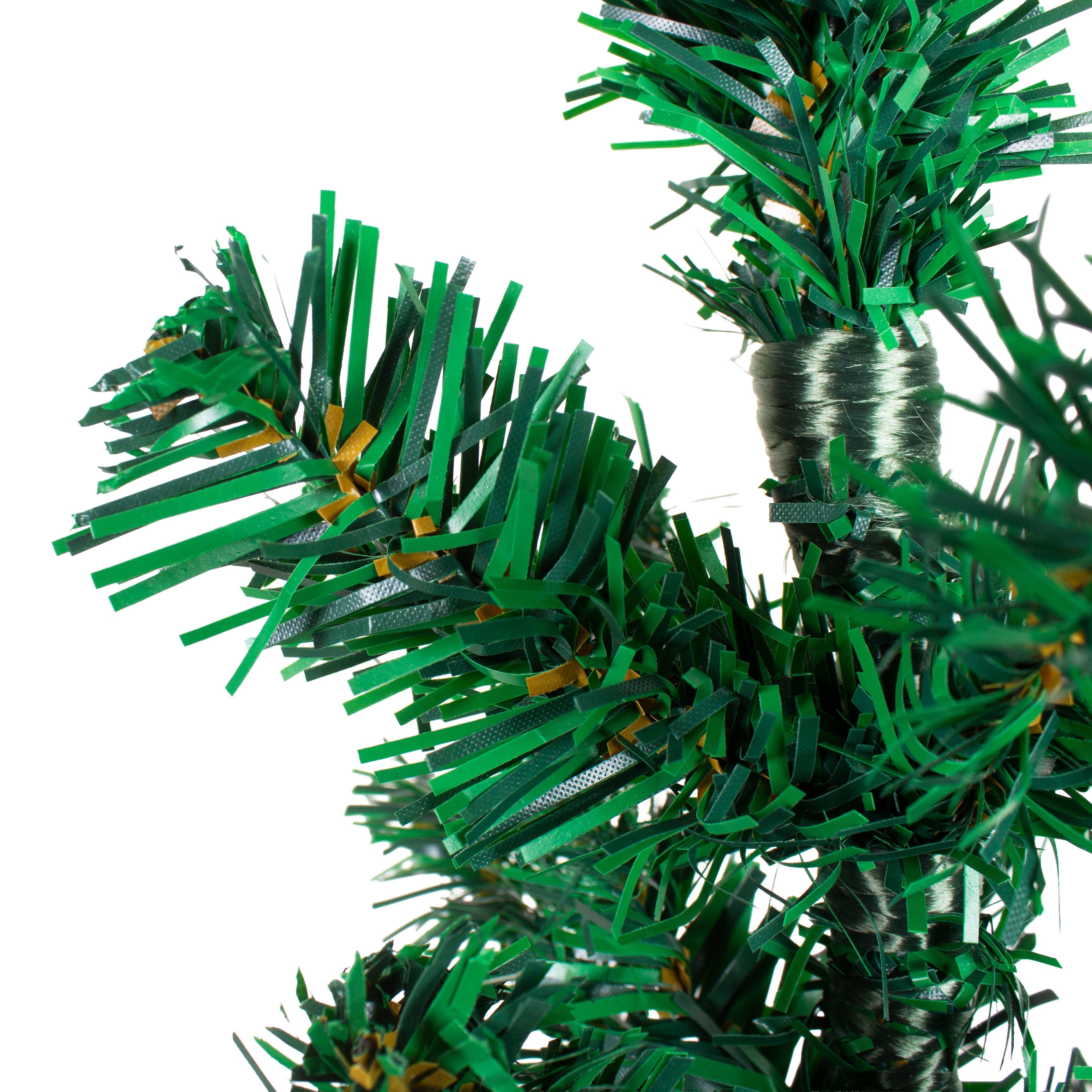 4 Feet - Christmas Festive Tree 100 Branches 1pc  (Ornaments Combo)