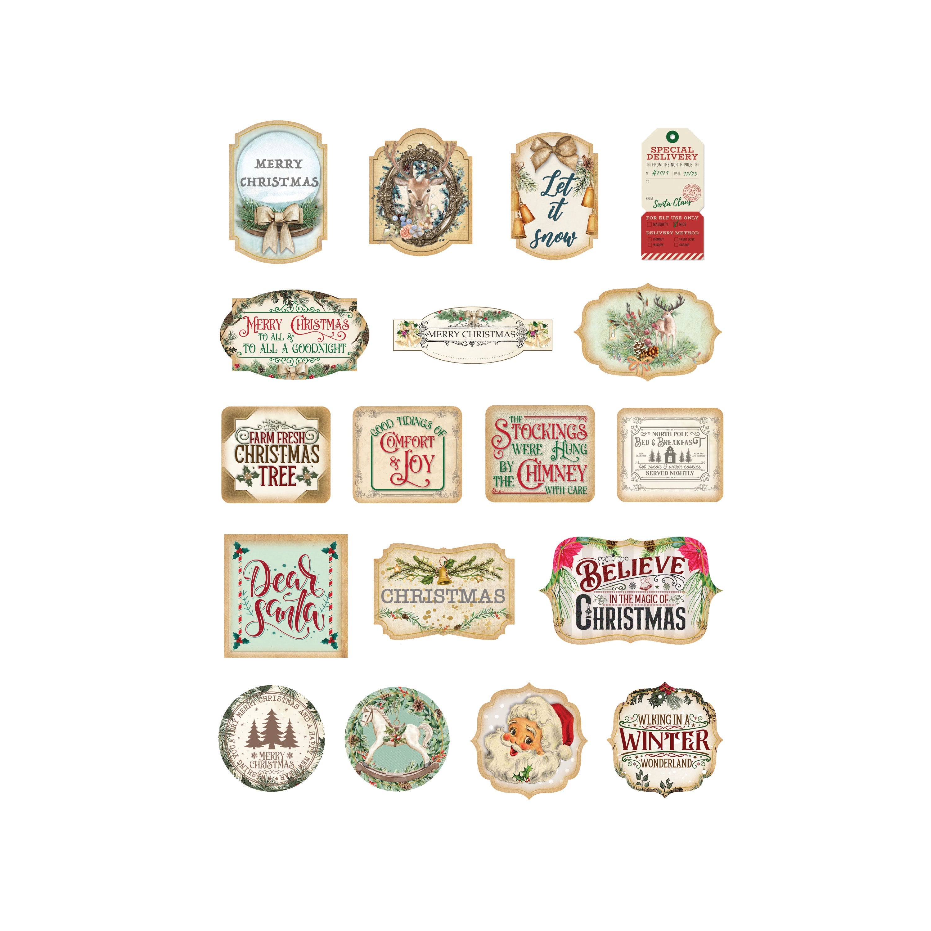 Christmas Sticker Book Magical Christmas Approx 18.1 x 12.4cm 6 sheets 1Book