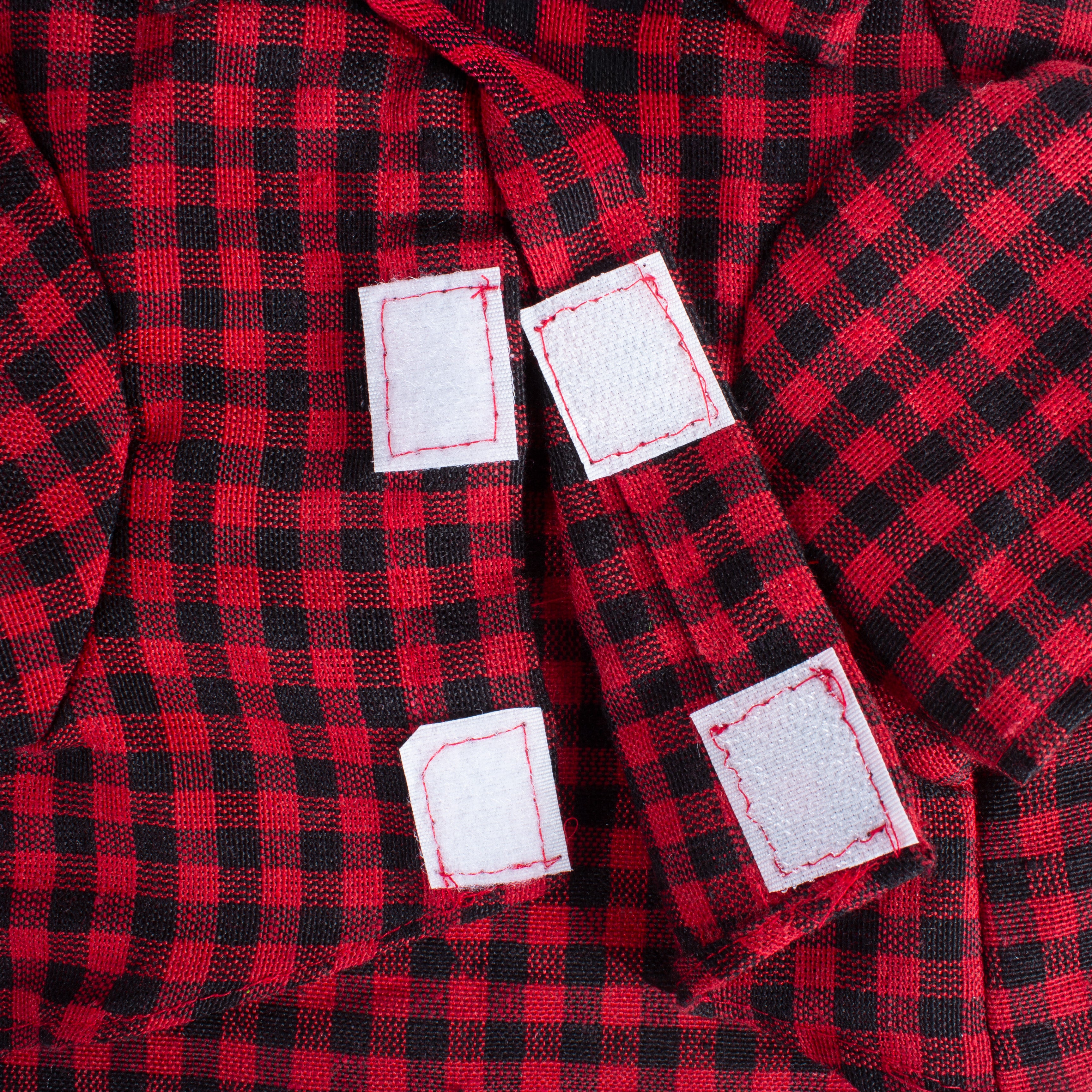 Cotton Dog Shirt Black & Red Gingham Small 3 To 8kg 1pc