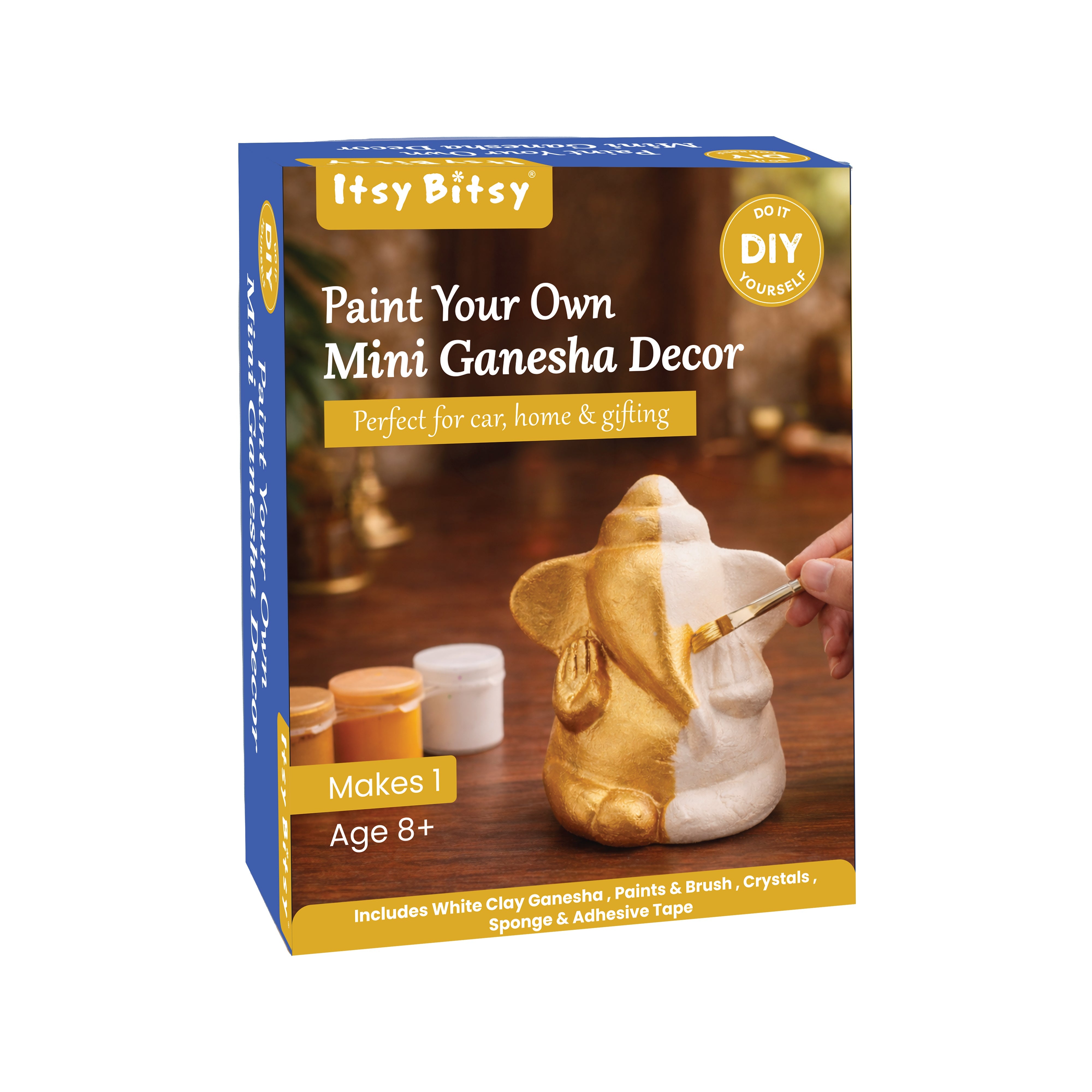 DIY Paint Your Mini Ganesha Decor Kit 5 X 8cm 1 BOX