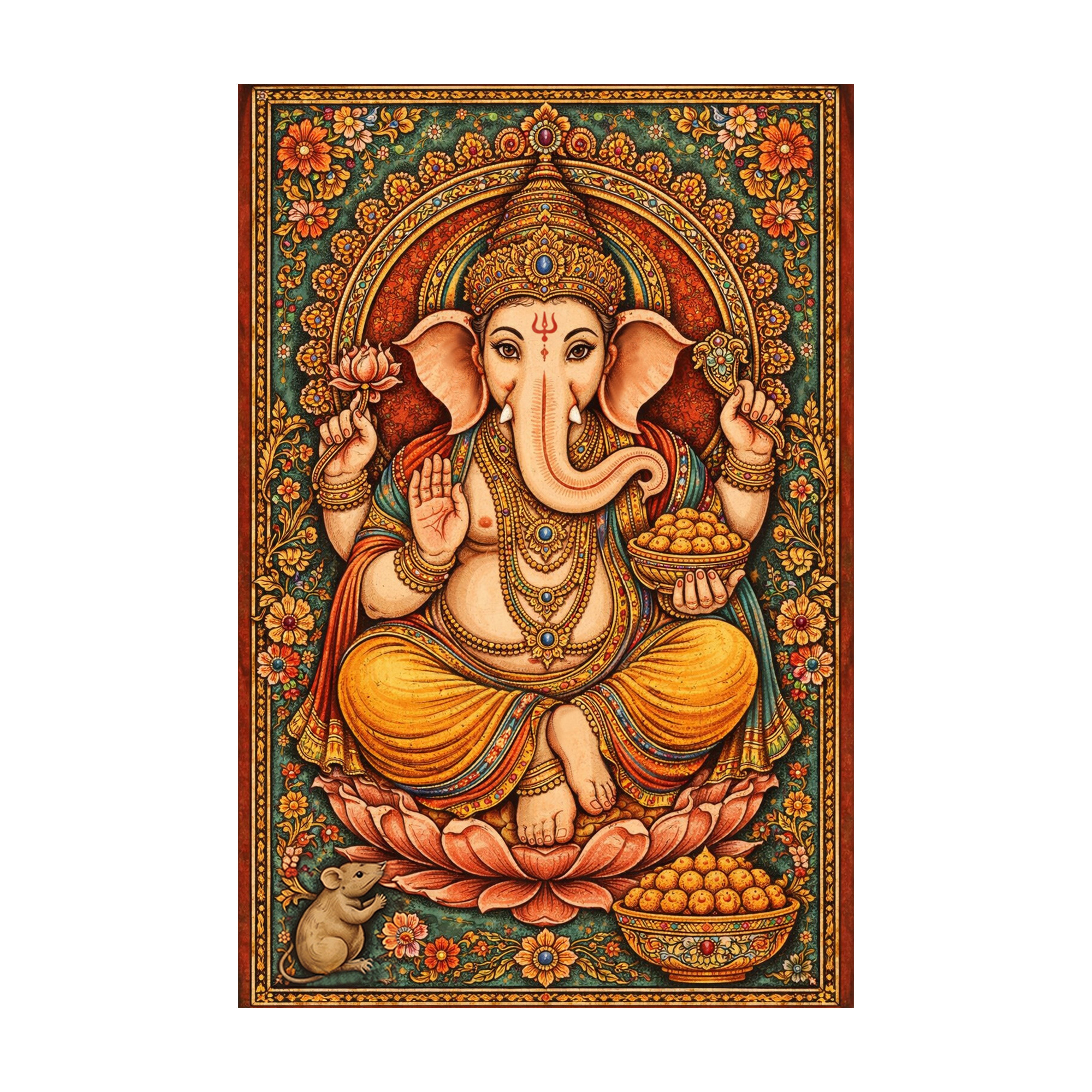 Filament Decoupage Paper Ganesha's Grace 2Designs 60GSM A4 2Sheets