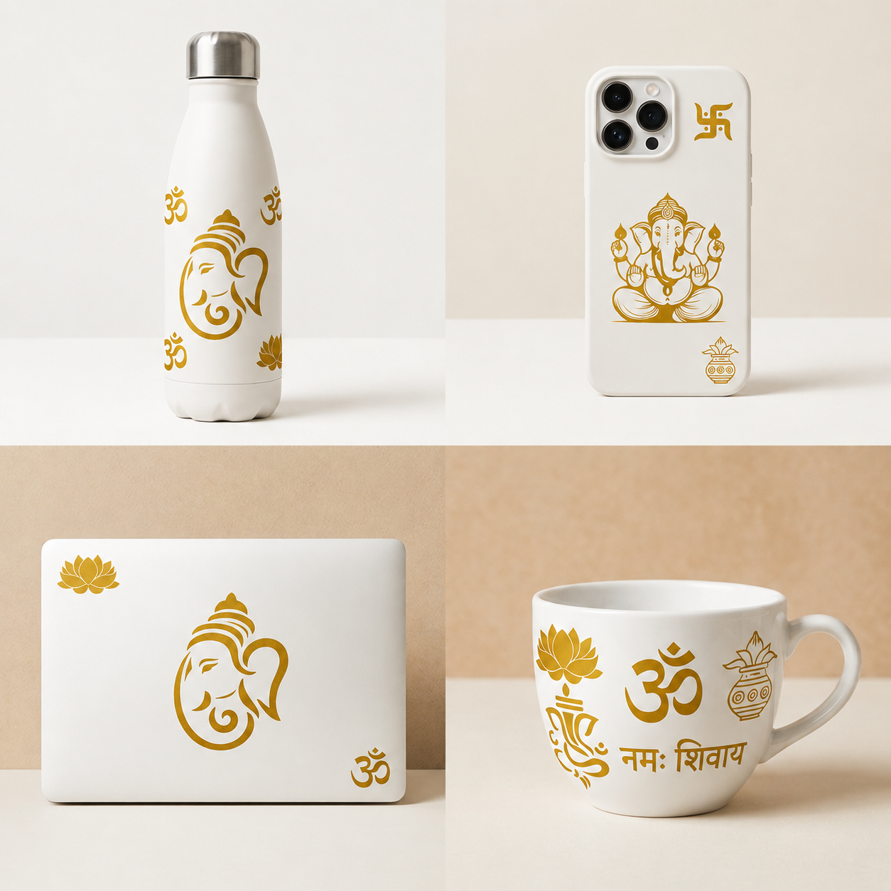 Mini Deco Transfer Sheet Ganeshay Namah 3.25 x 4.75inch 1Sheet