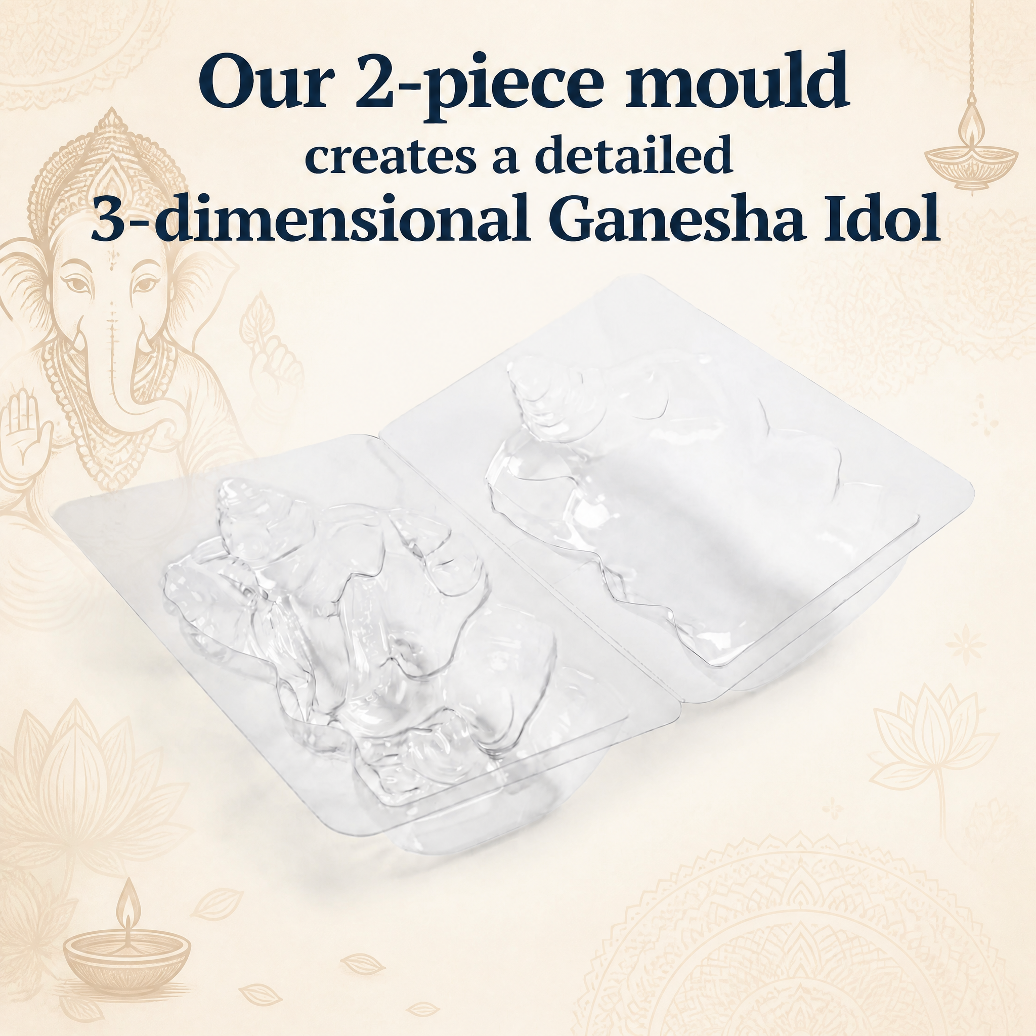 DIY Create Your Own 3D Ganesha Kit Approx 6 X 9inch 1BOX