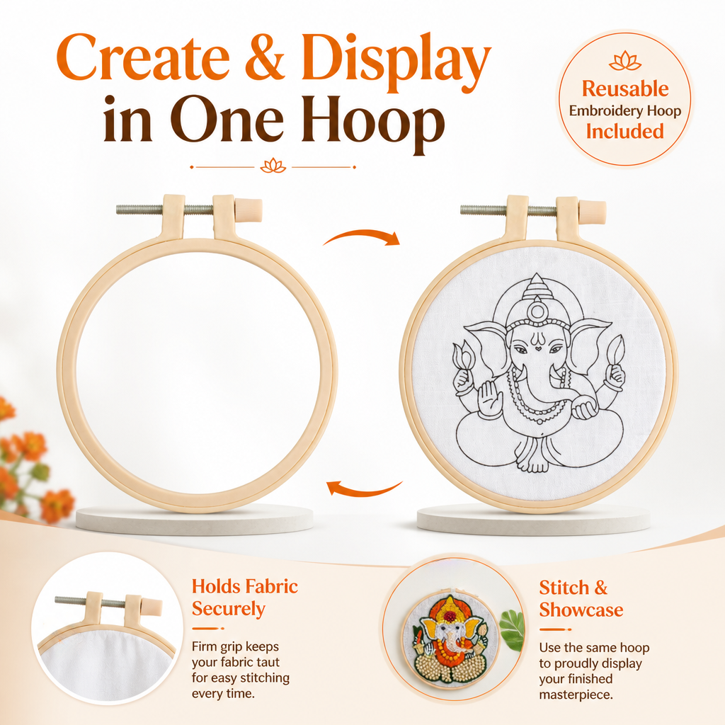 DIY Embroidery Decor Kit Ganesha 1 BOX