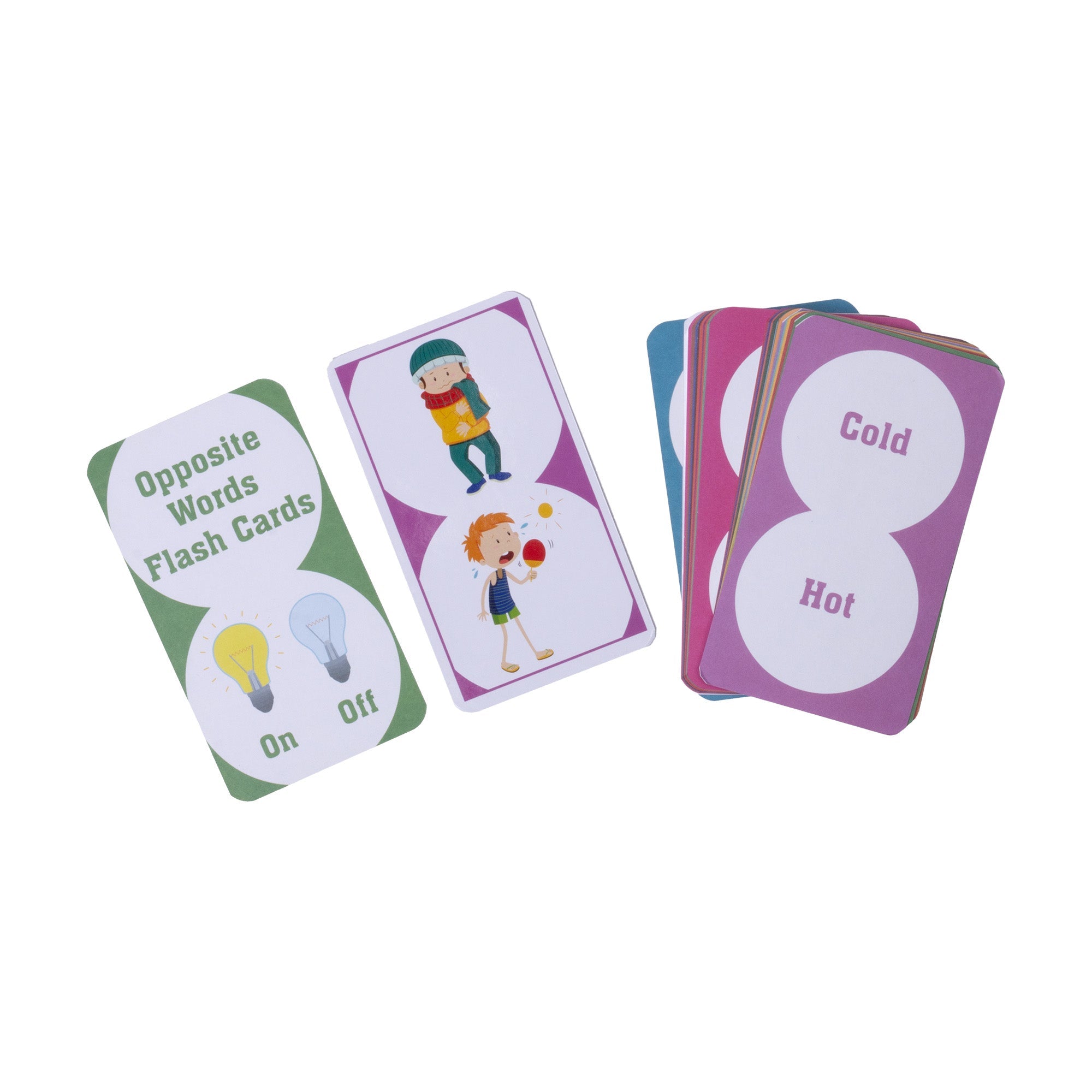 Flash Cards - Opposites L8.4 x W15cm 30pages 1Book
