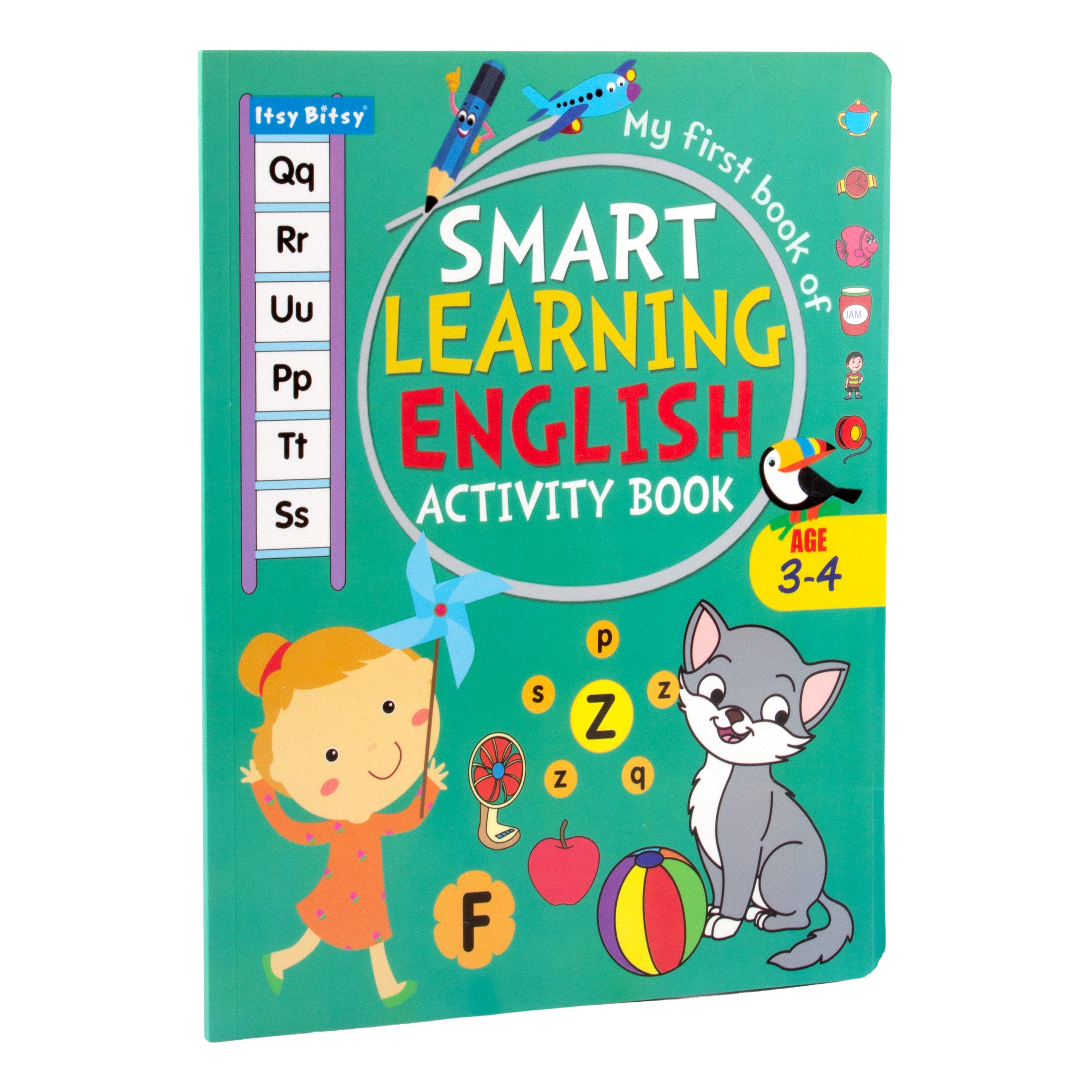 My First Smart Learning Activity Book English (3-4 Years) L21.5 x W28cm 64pages 1Book
