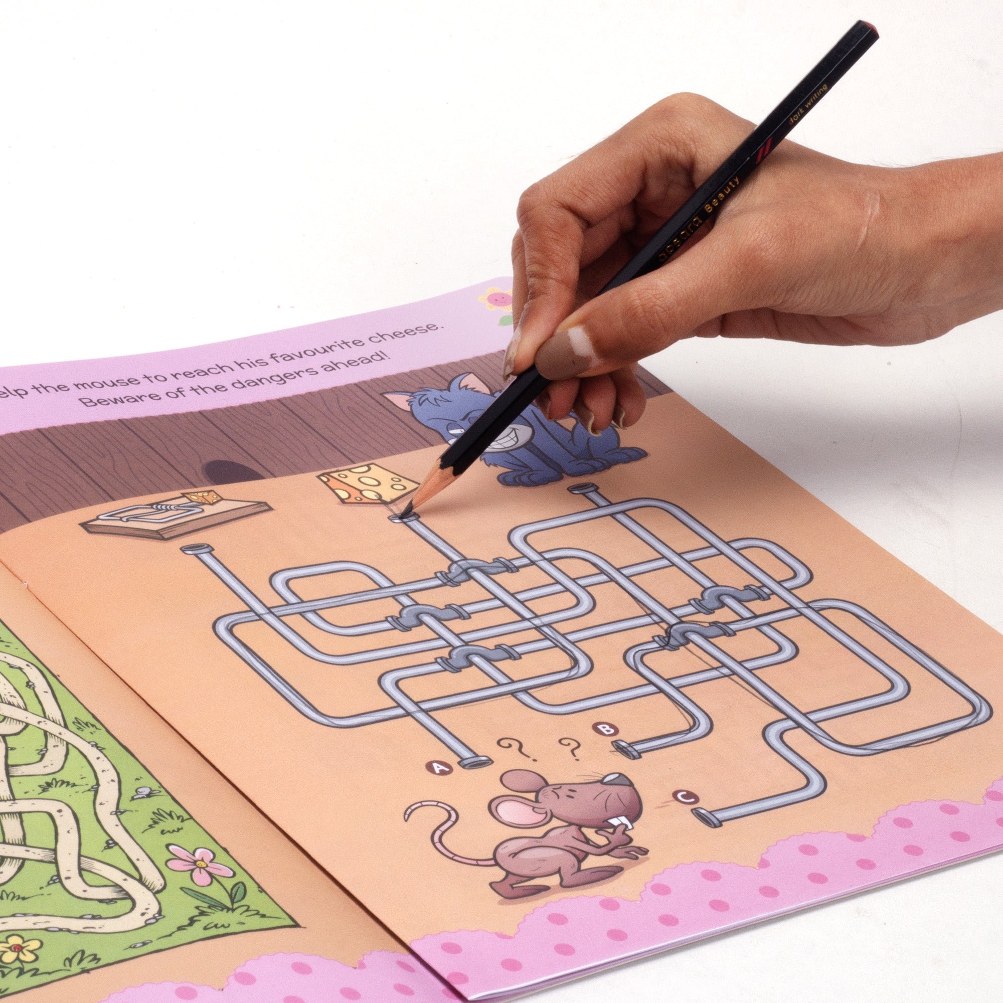 Fun with Maze for Smart Kids L21.5 x W28cm 16pages 1Book