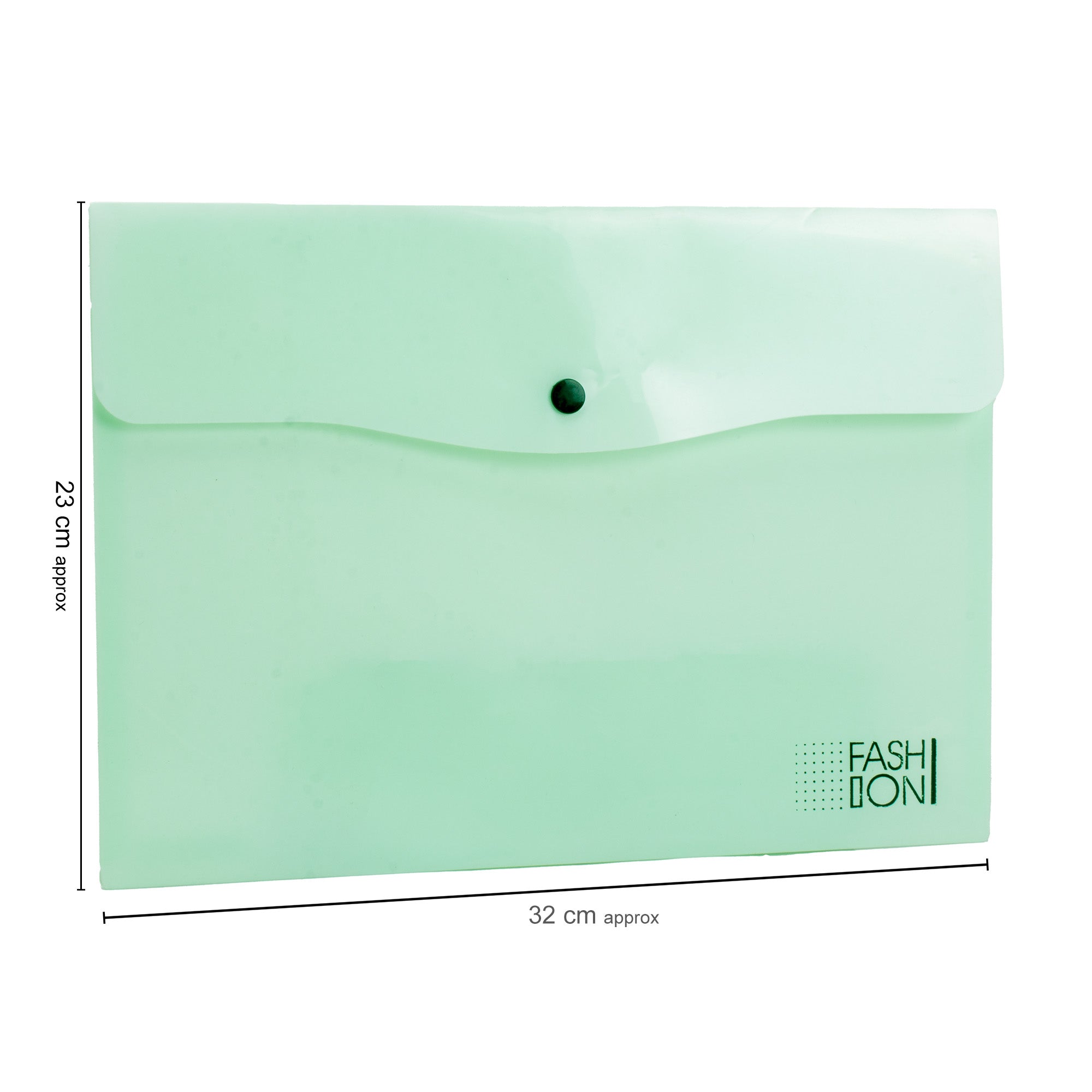 Button Folder Teal A4 1pc