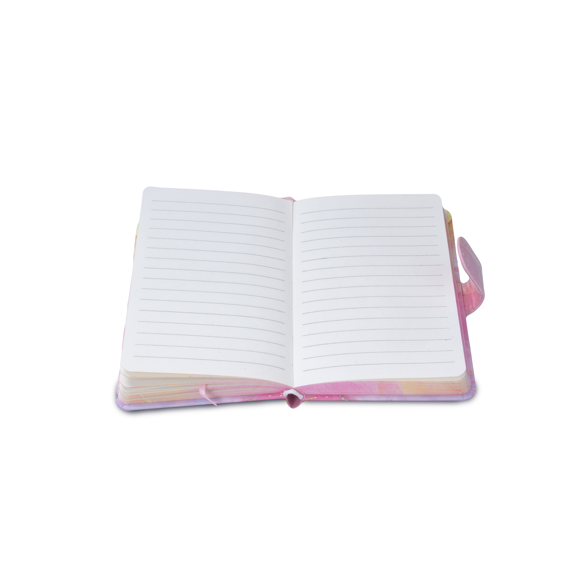 Hardbound Ruled Edge Printed Notebook With Magnetic Closure You Love Best - Blush Gold A6 224 Pages 1Book
