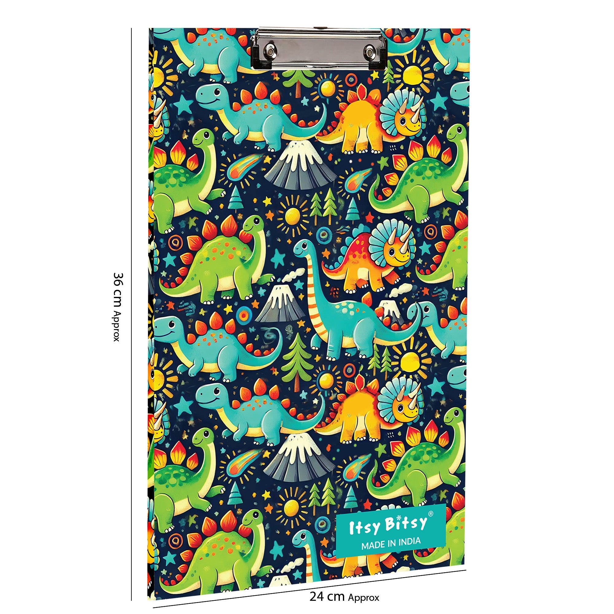 MDF Clipboard Dino Gallery L 8.66 X W 12.59 in 5.5mm Thick 1pc