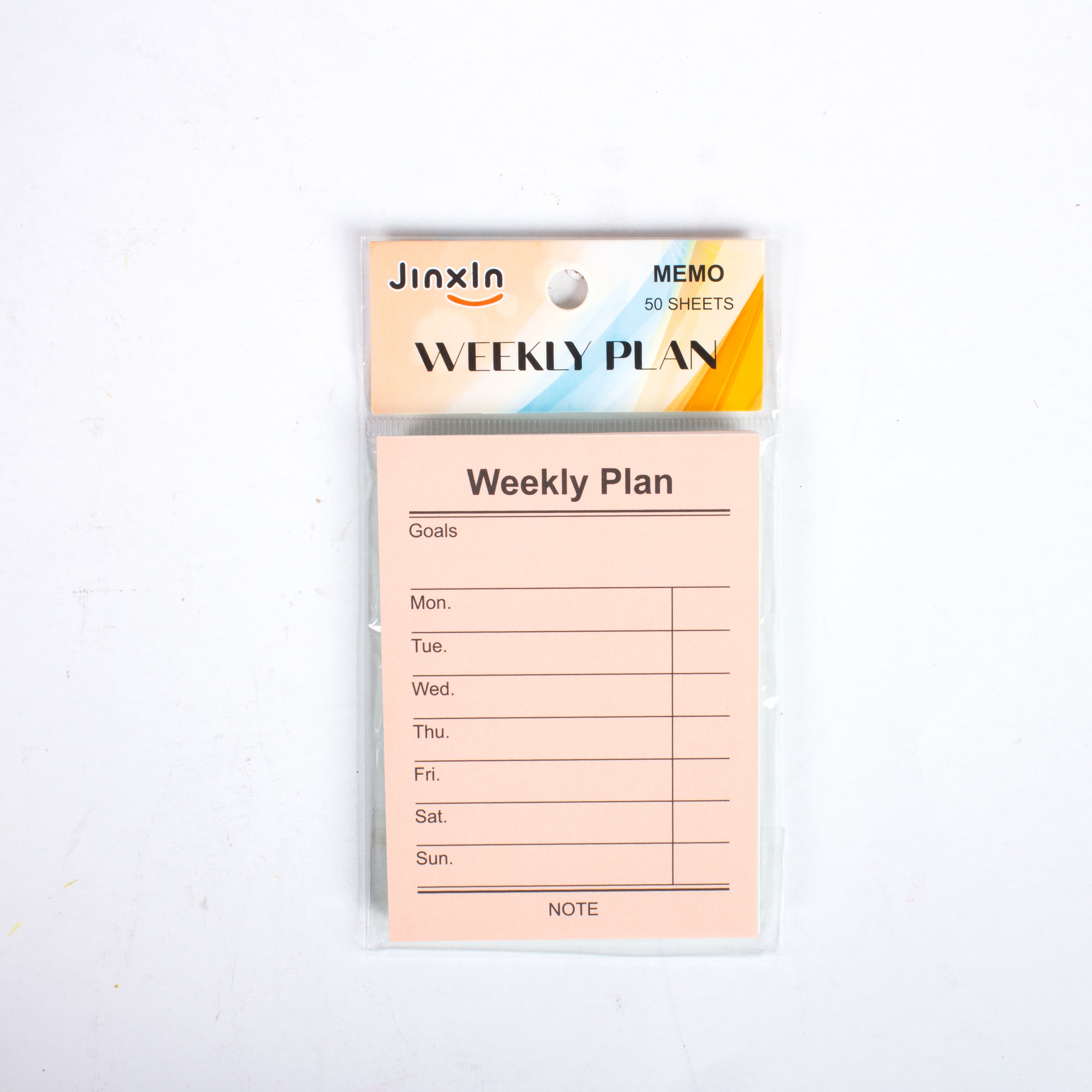 Weekly Plan Sticky Note Peach 7.5 X 10cm 50 Sheets 1Book