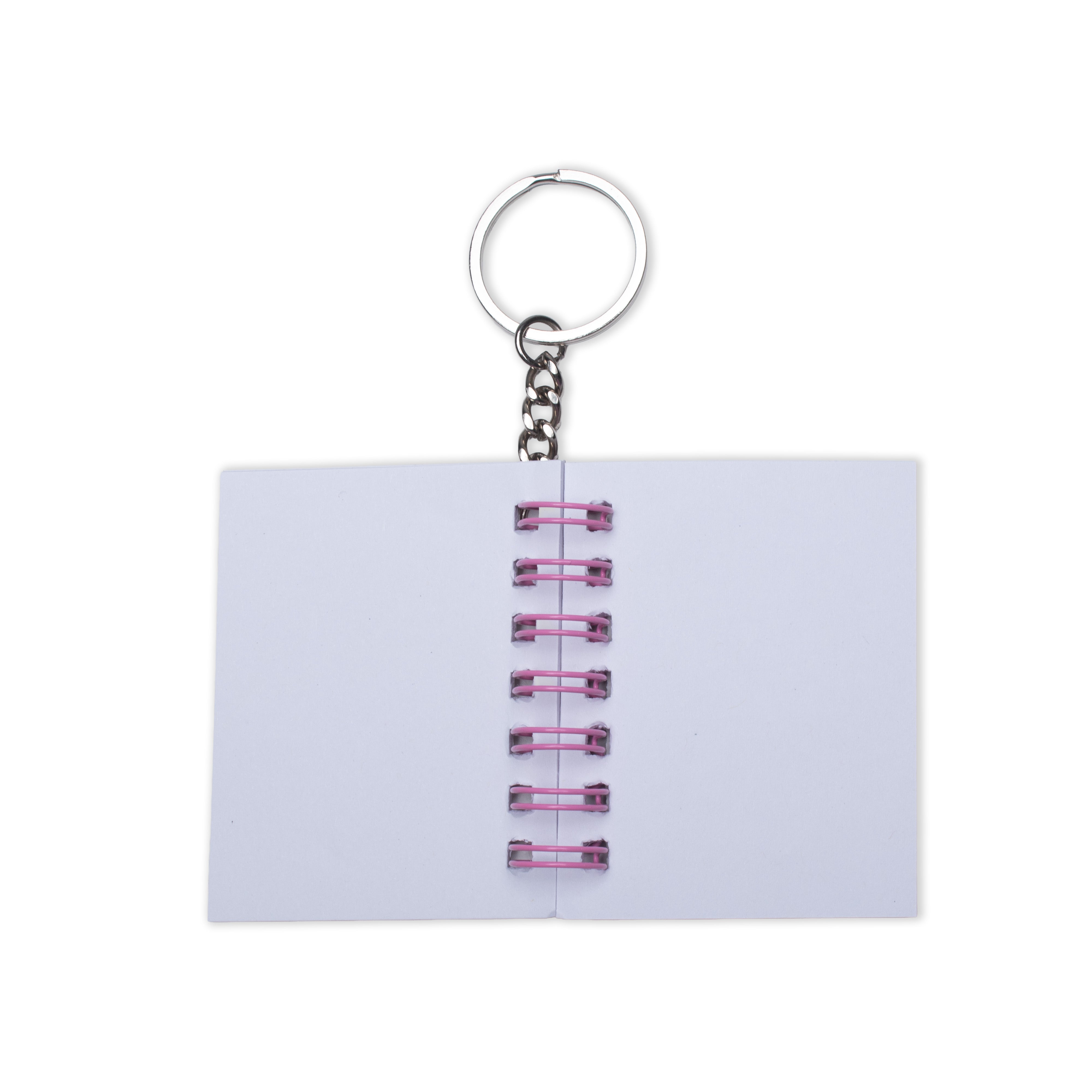 Keychain Notebook Breathe in Peace L6.8 X W5.3cm 70gsm 80 pages 1 Book IB