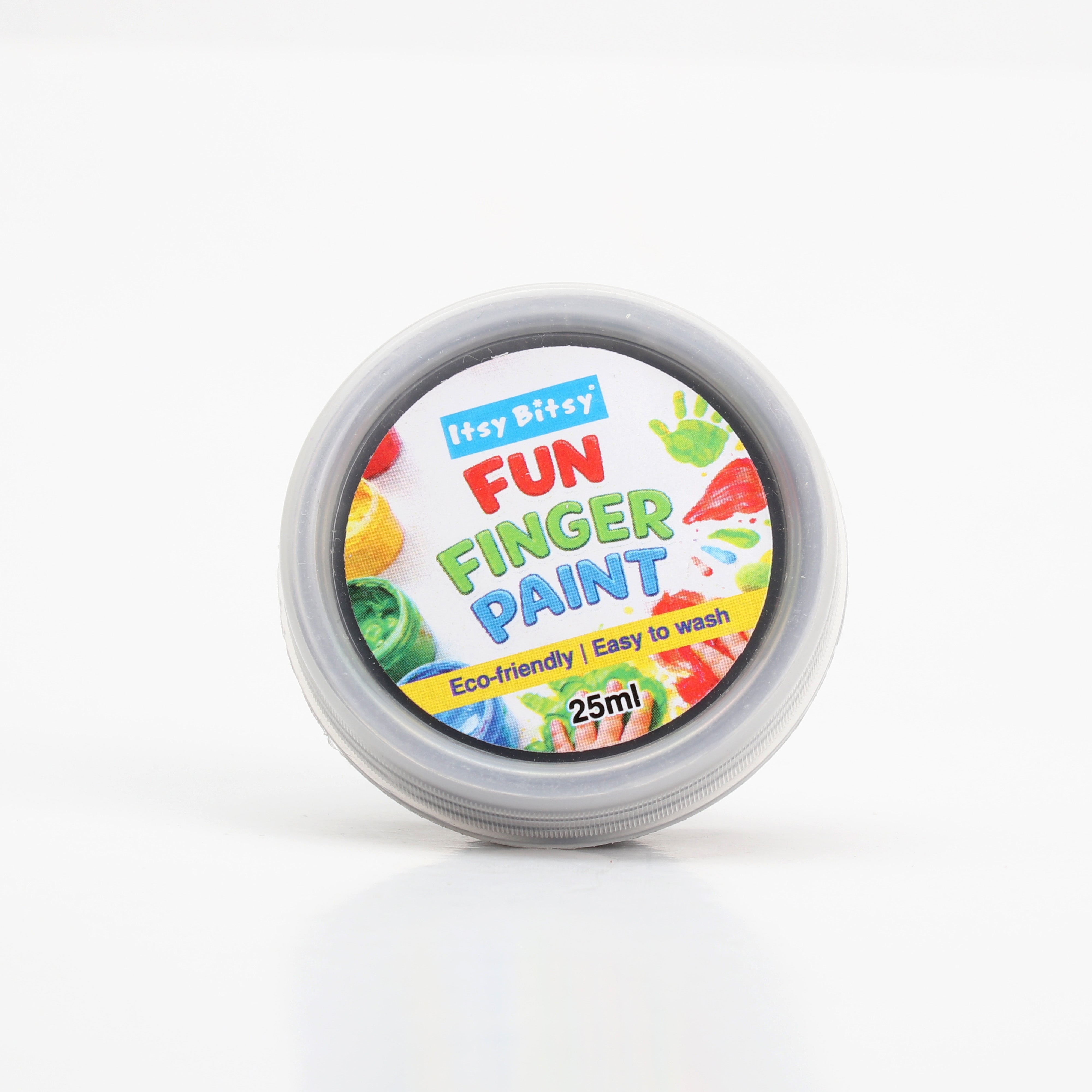 Fun Finger Paint Black 25ml Wide mouth container