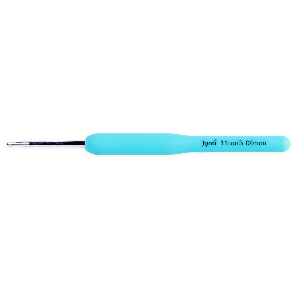 Crochet Hook Plastic Handle 3mm Size-11 1pc