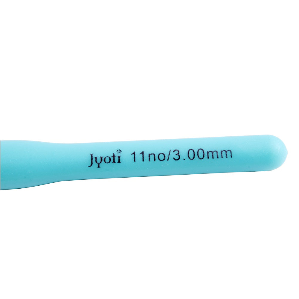 Crochet Hook Plastic Handle 3mm Size-11 1pc