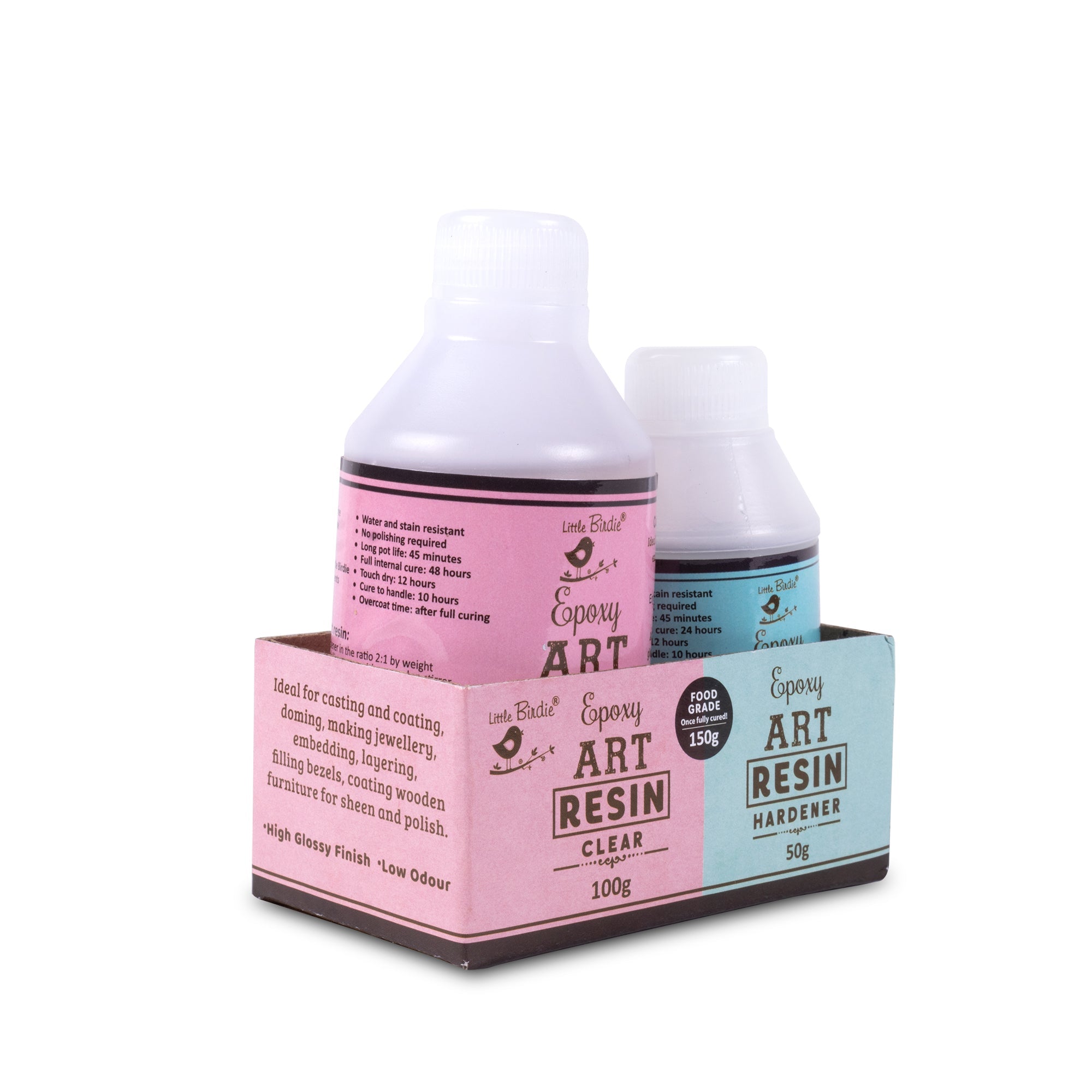 150g - Epoxy Art Resin And Hardener Transparent Bottle