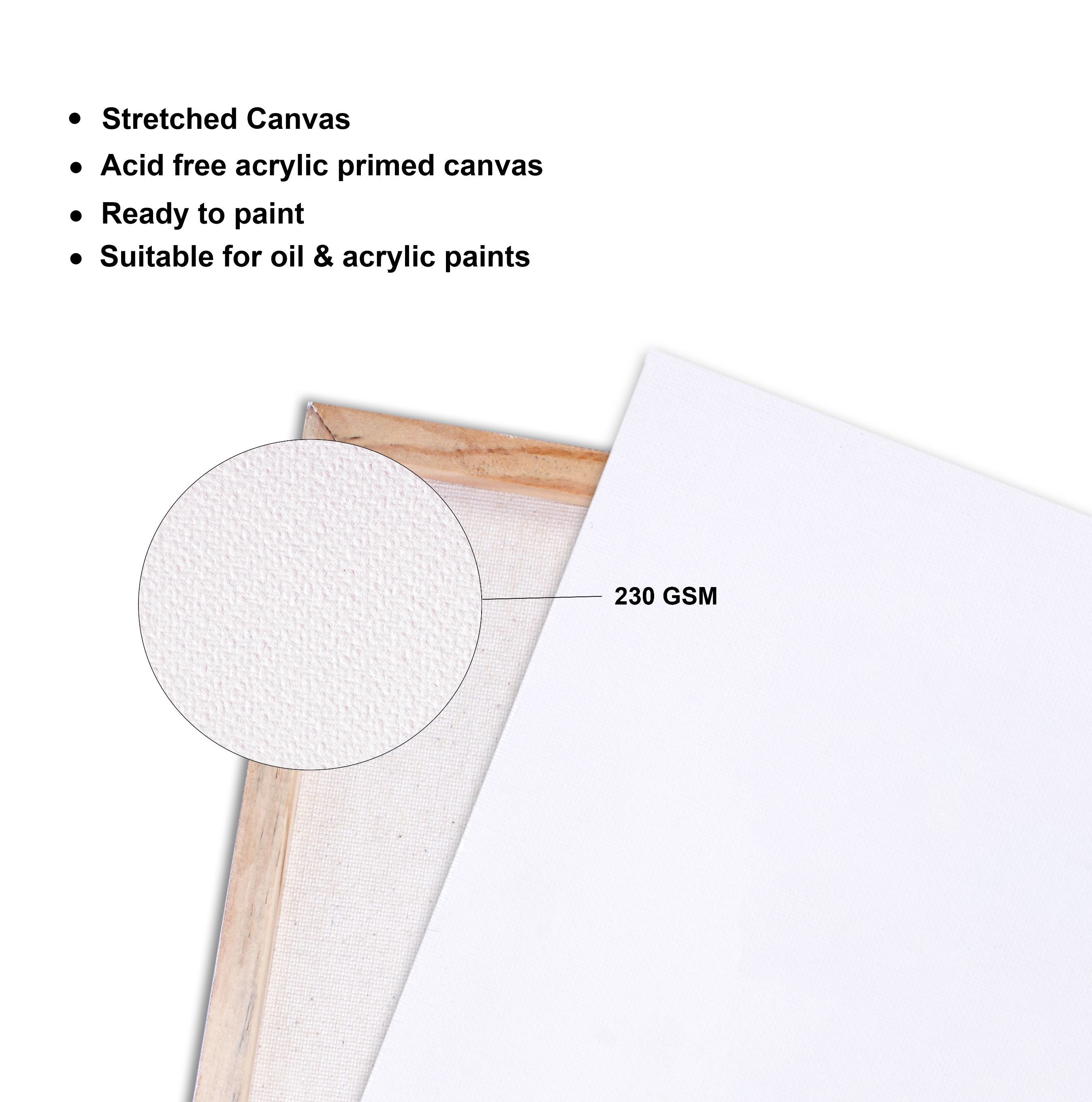 Mini Canvas 10 X 7.5Cm Pack Of 10Pc